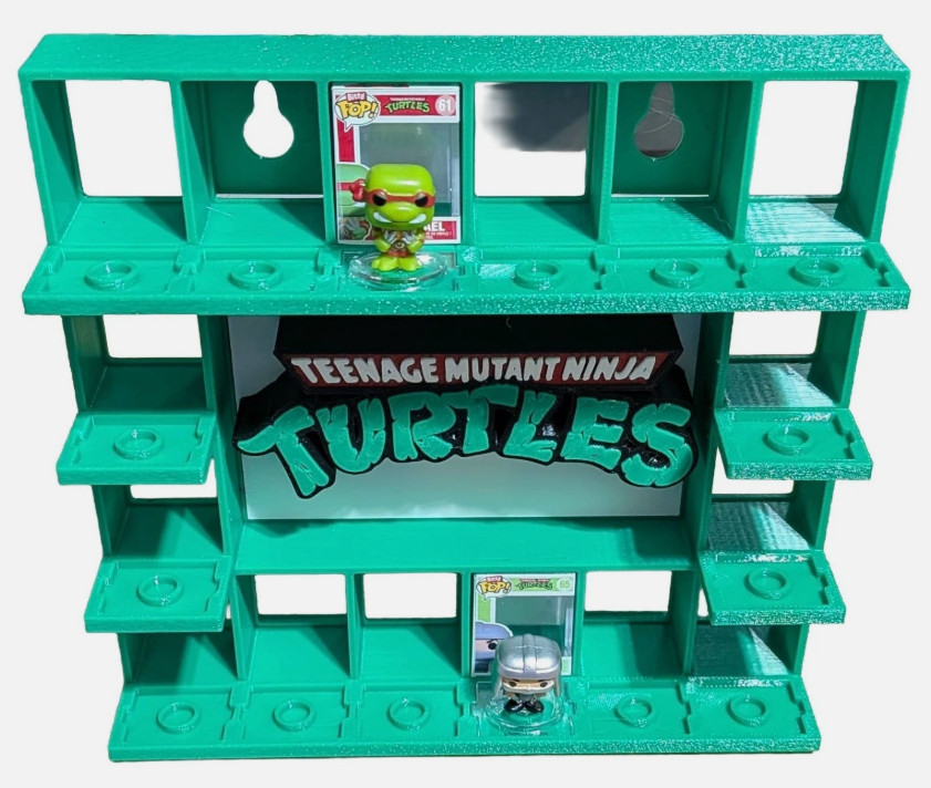 Teenage Mutant Ninja Turtles Bitty Pop Display with Hanging Strips (3D Printed)