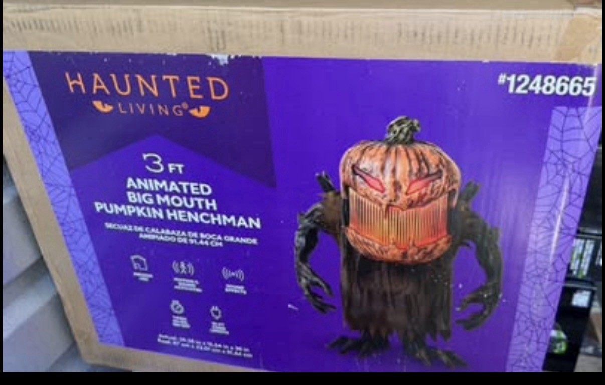 3-Foot Animated Pumpkin Henchman Halloween Decoration
