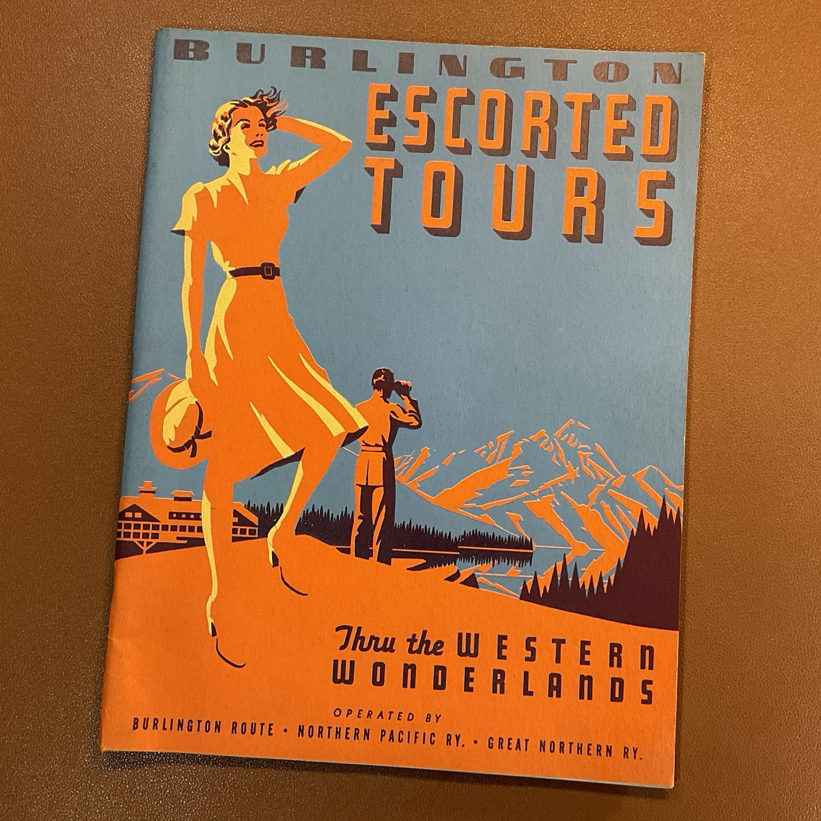 Burlington Escorted Tours 1939 Vintage Brochure Magazine, Pacific Northwest