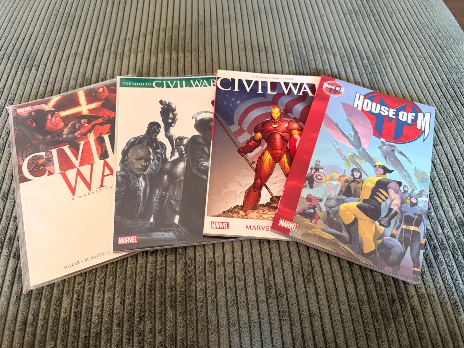 Marvel Comics Civil War & House of M Trade Paperback Lot Mark Millar Iron Man