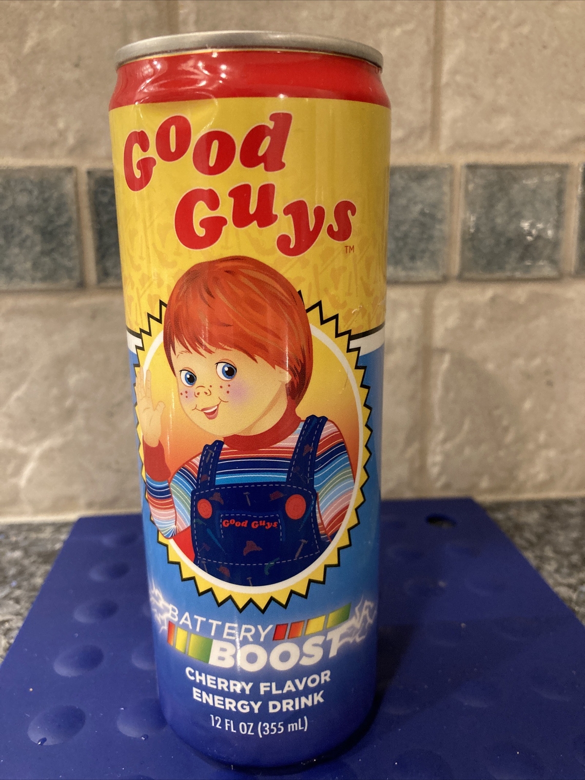 Chucky Good Guys Cherry Energy Drink