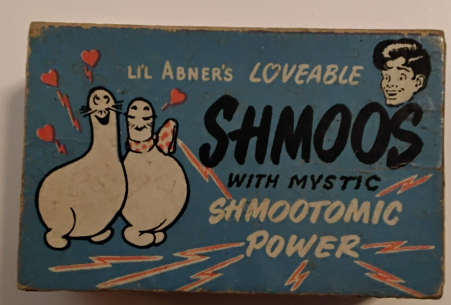 VINTAGE LIL ABNER'S LOVEABLE SHMOOS WITH MYSTIC POWER ORIGINAL BOX AND INSTRECTI