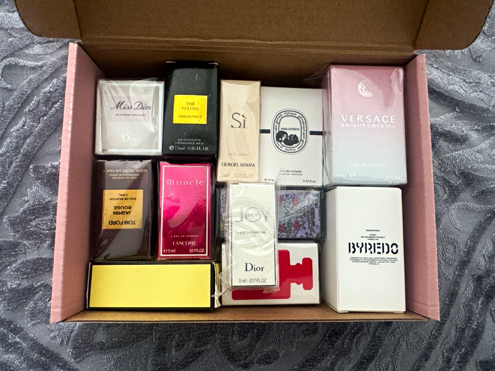 Mixed Brands Boxed Perfume Miniature/Sample Lot: