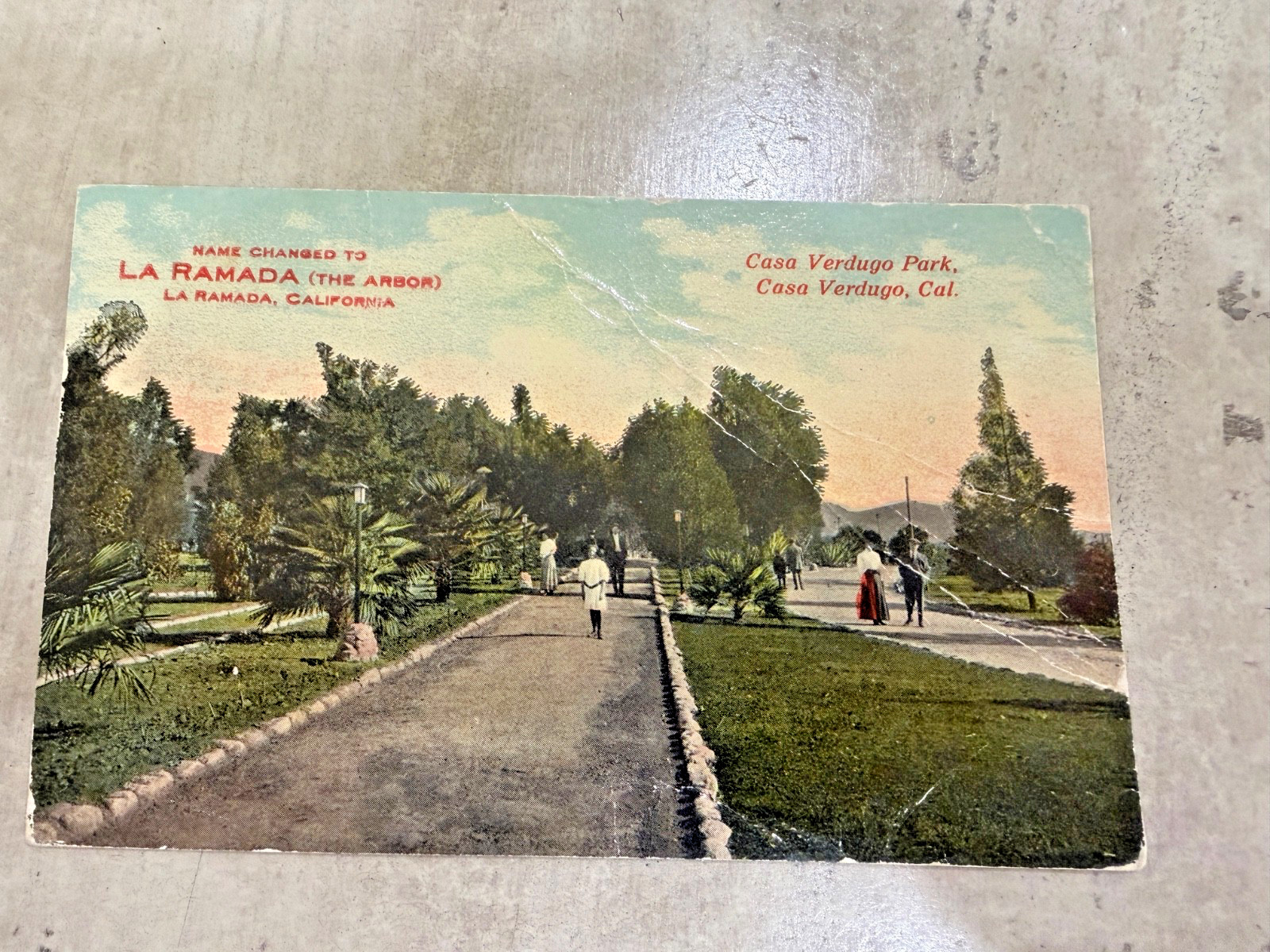 La Ramada The Arbor  Restaurant  Casa Verdugo Park CA Postcard Unposted