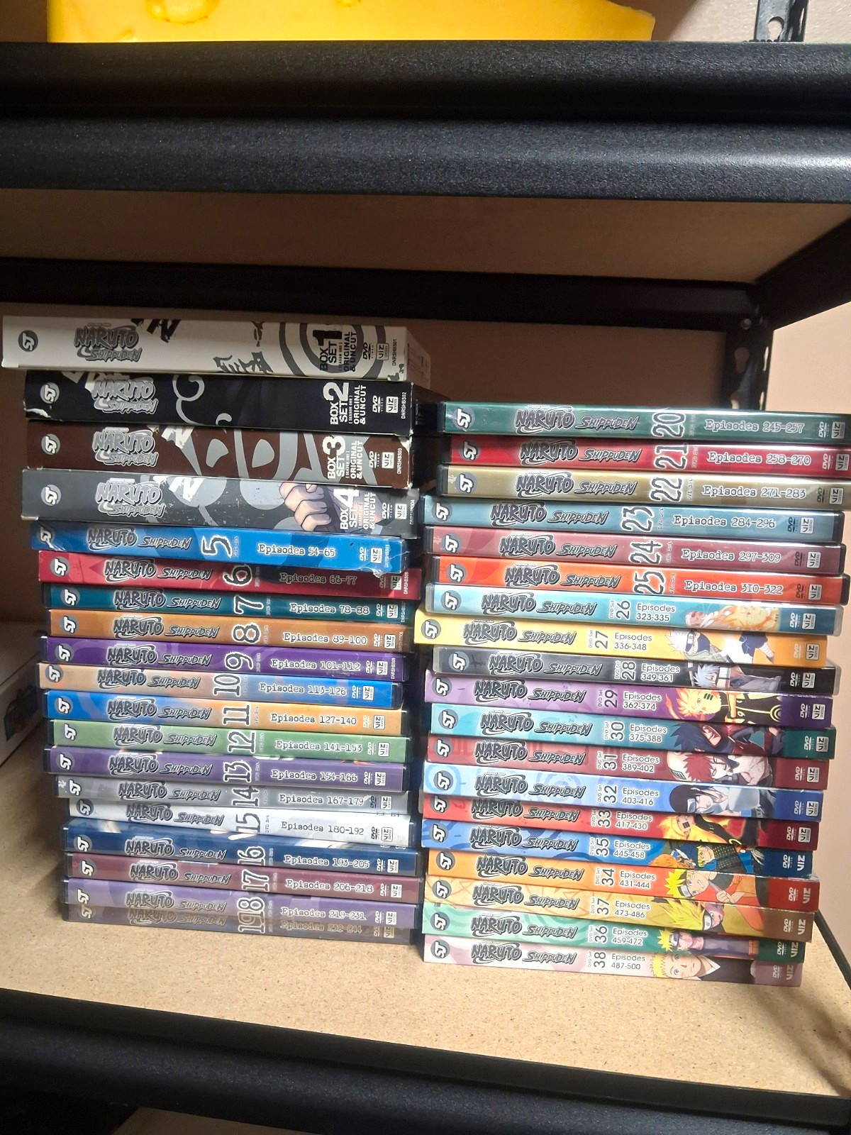 Naruto shippuden dvd complete series vol 1-38