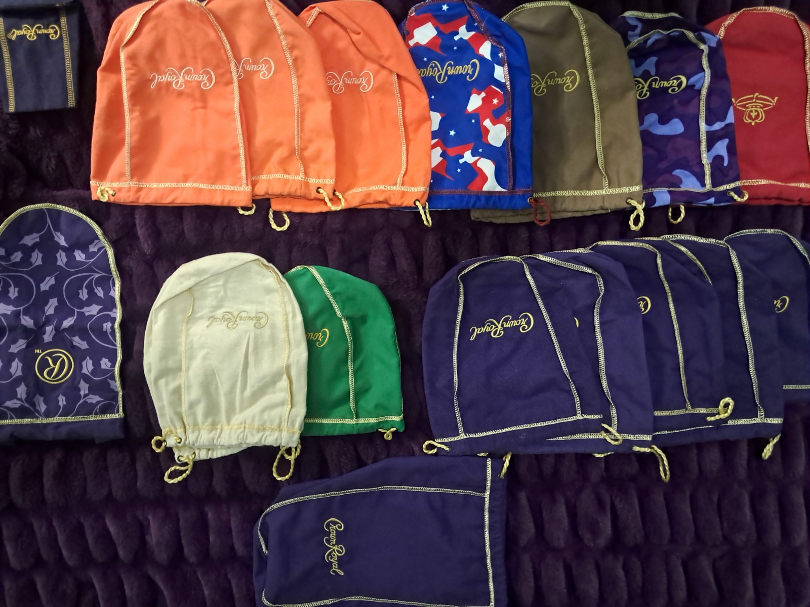 💜 18 Crown Royal Various Bags Bundle