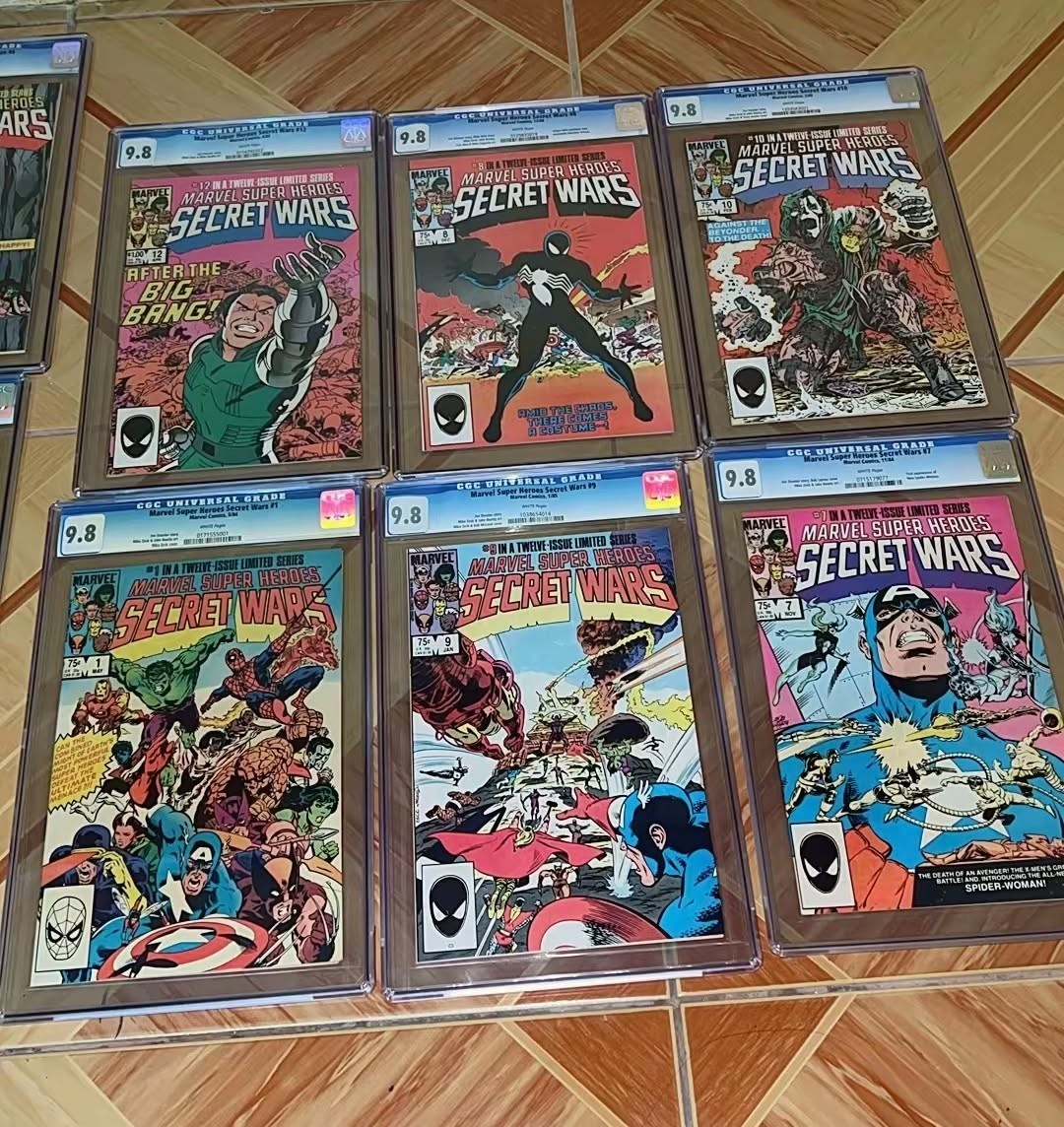 Secret Wars #1–12 Complete Set CGC 9.8 Direct Edition Marvel 1984 Full Run
