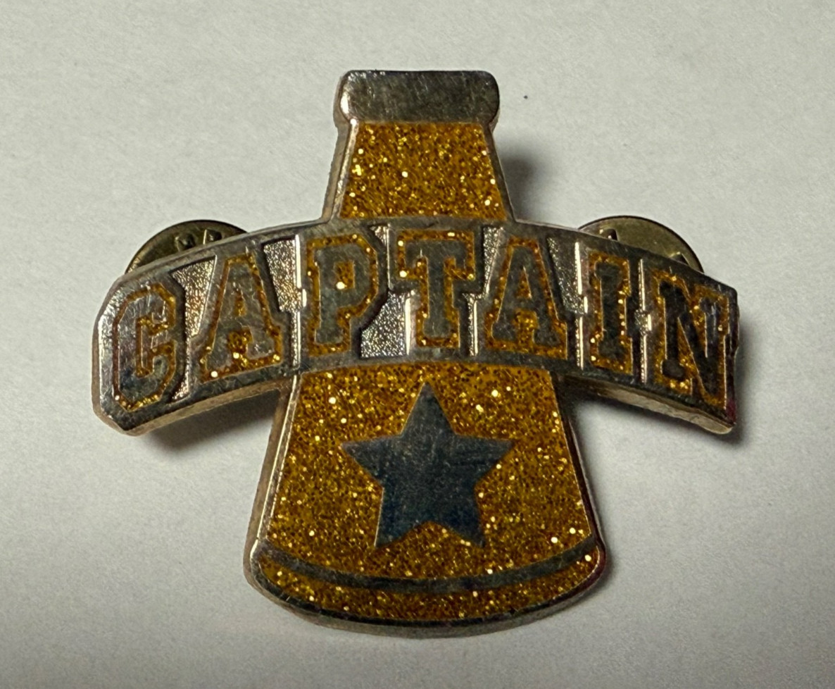 Older or Vintage Cheerleaders Captain Pin Cheer Leader
