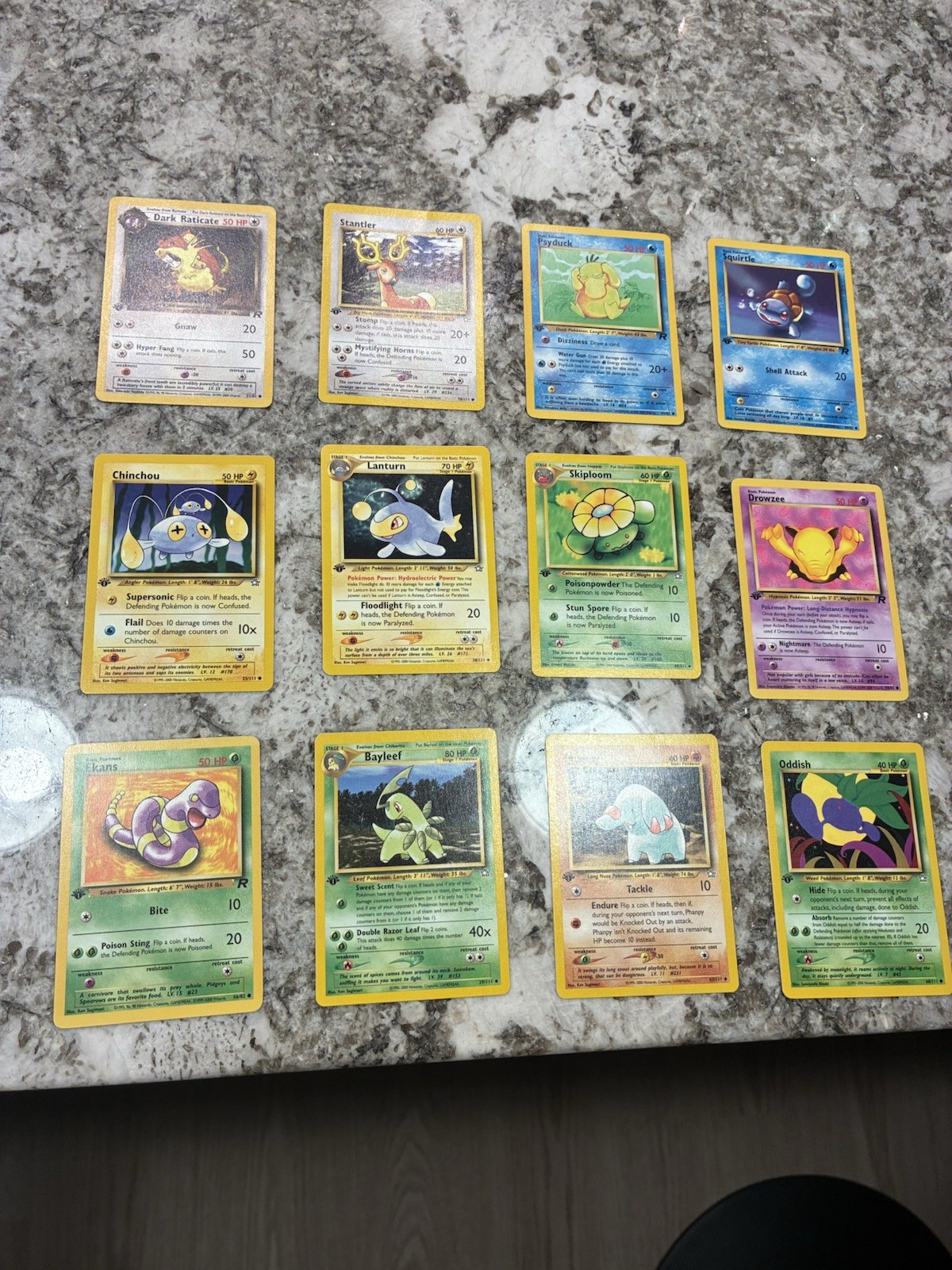 Pokémon TCG 12 First Edition Vintage Cards