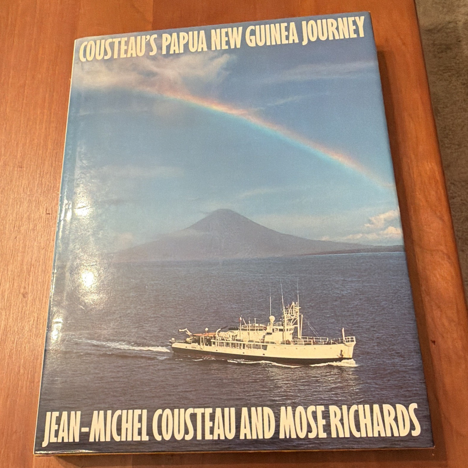 Jean-Michel Cousteau Signed Book: Cousteau's Papua New Guinea Journey Inscribed