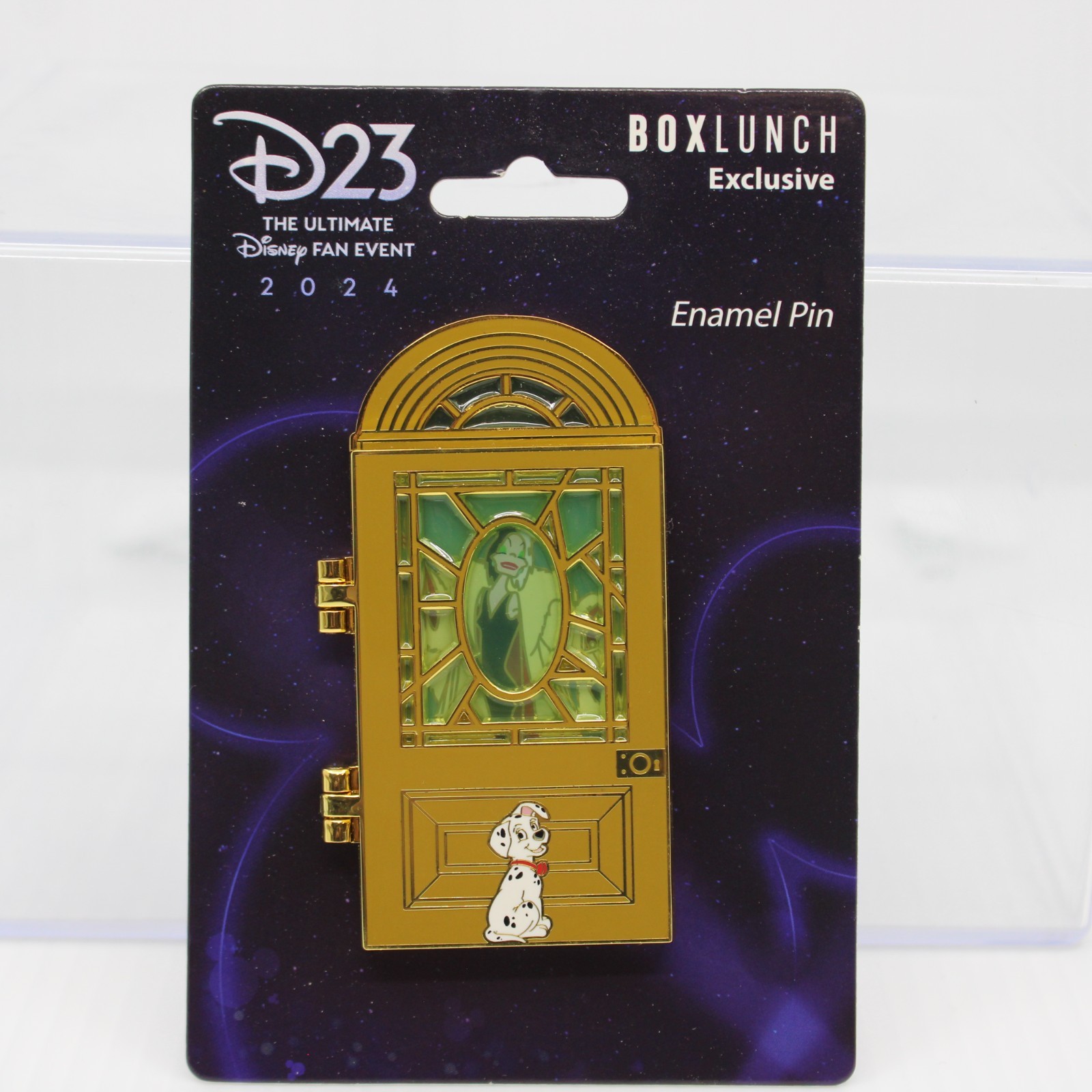 A4 Disney D23 2024 BoxLunch Exclusive Pin 101 Dalmatians Cruella De Vil