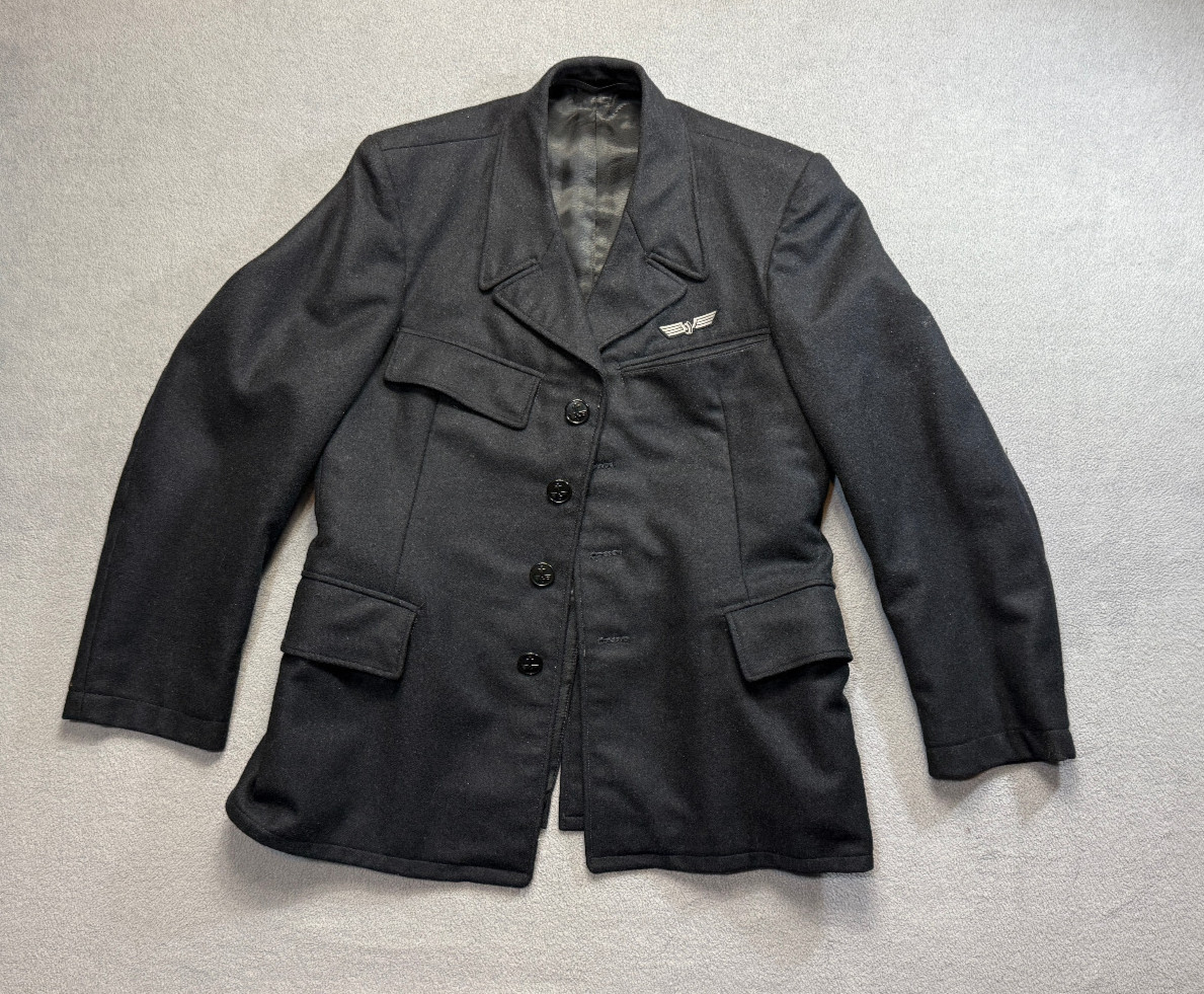 Vintage SBB Swiss Federal Railways Black Jacket Uniform