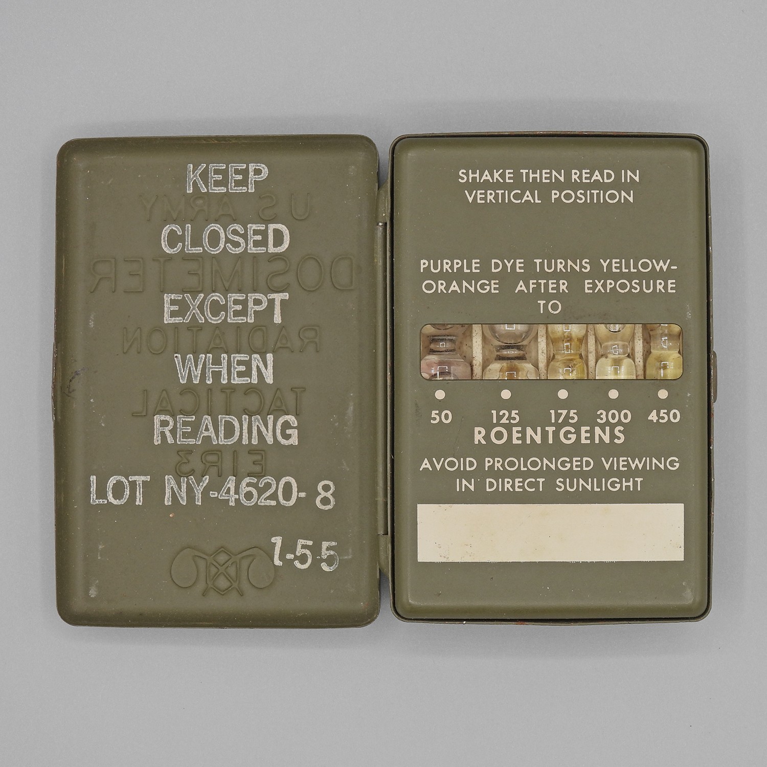 1955 US Army Dosimeter Radiation Tactical EIR3