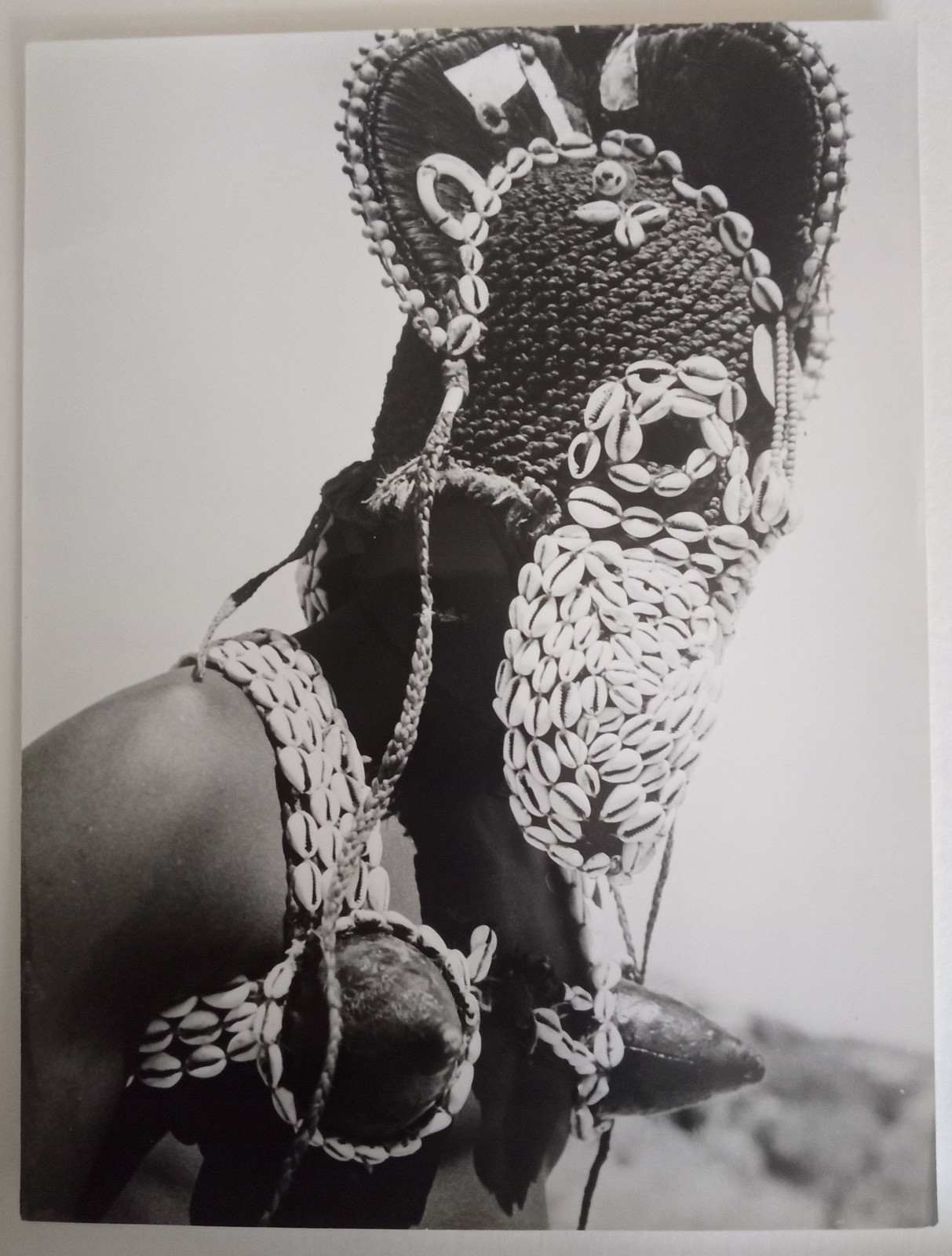 DANCER DOGON, MASK, SUDAN 1946, vintage silver print
