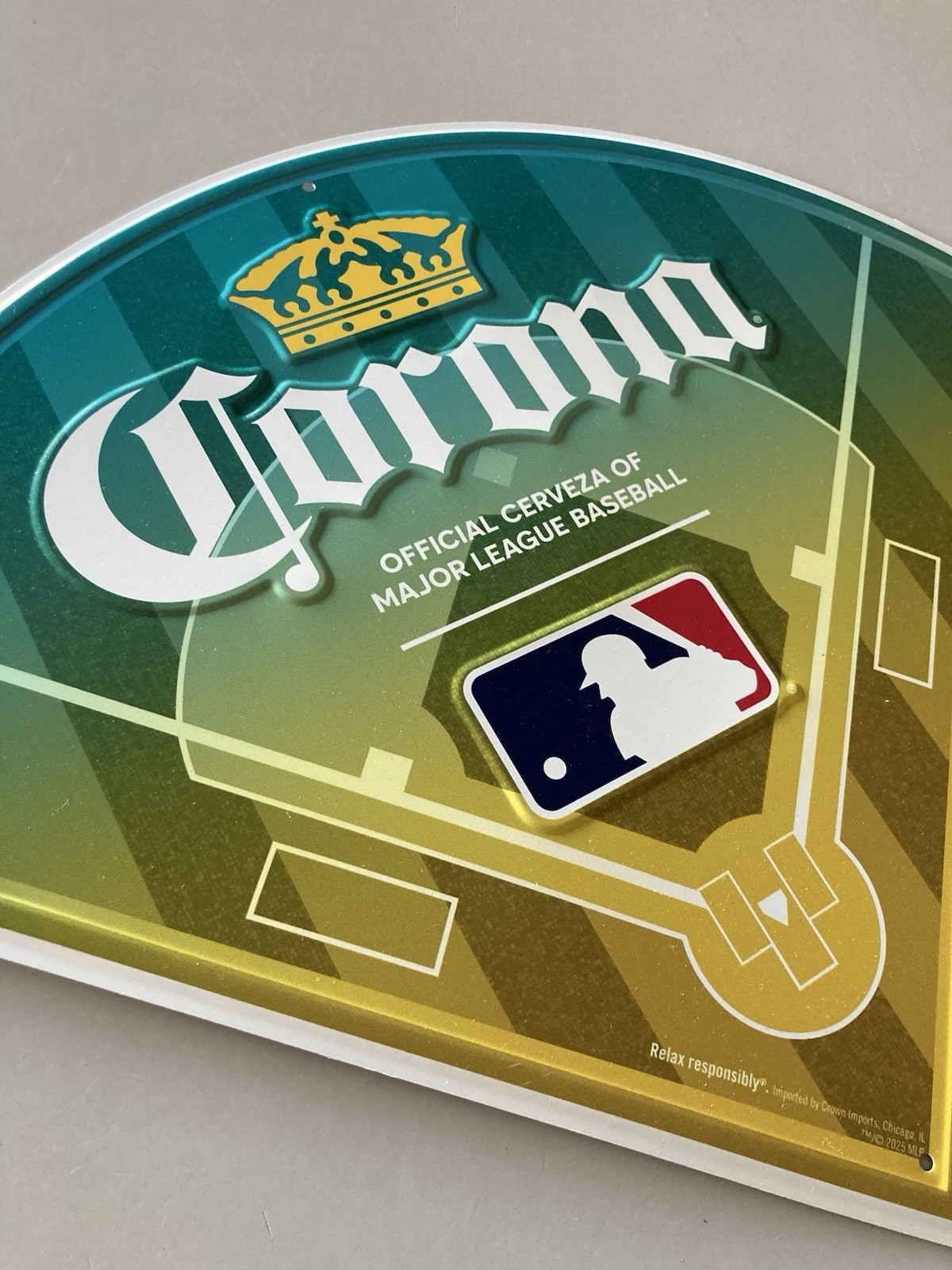 ✅ NEW Corona Mexico MLB Baseball Diamond Metal Tin Sign Beer Bar Mancave