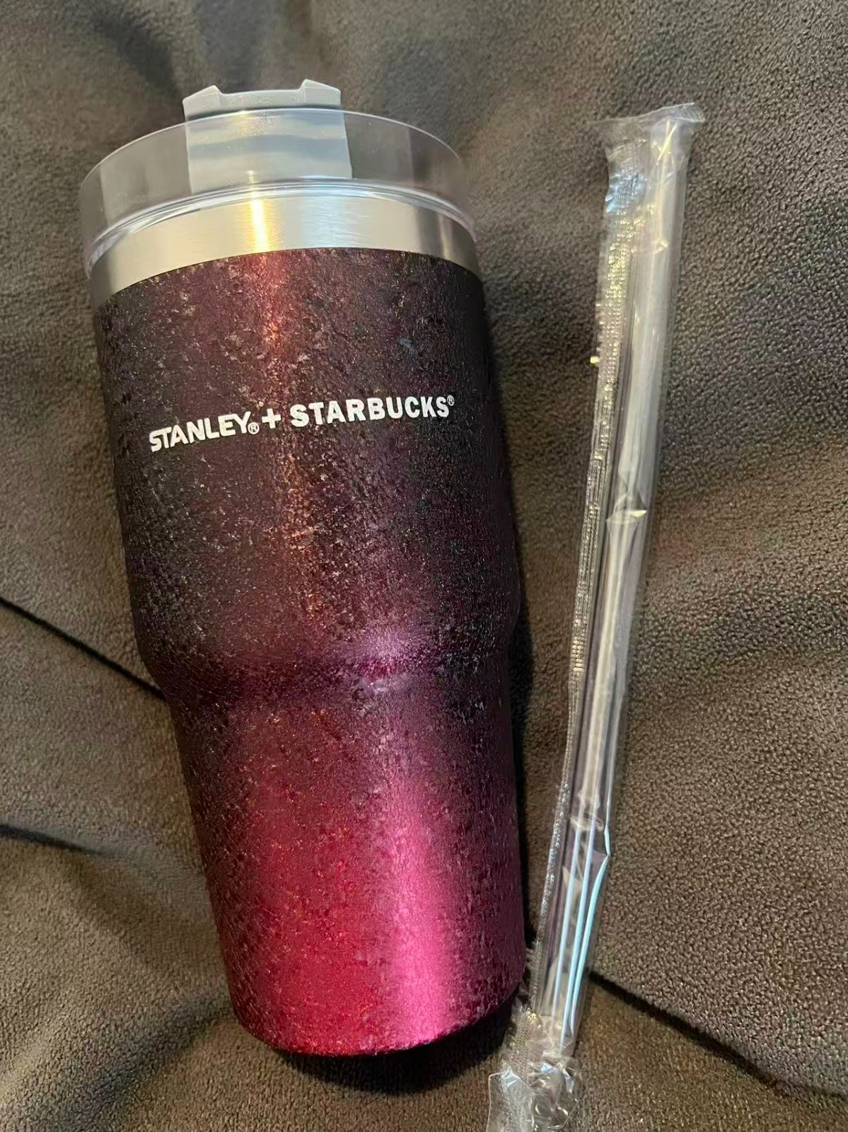 Stanley X Starbucks 20oz Tumbler 2021 Metal Textured Gradient Ombre Discontinued