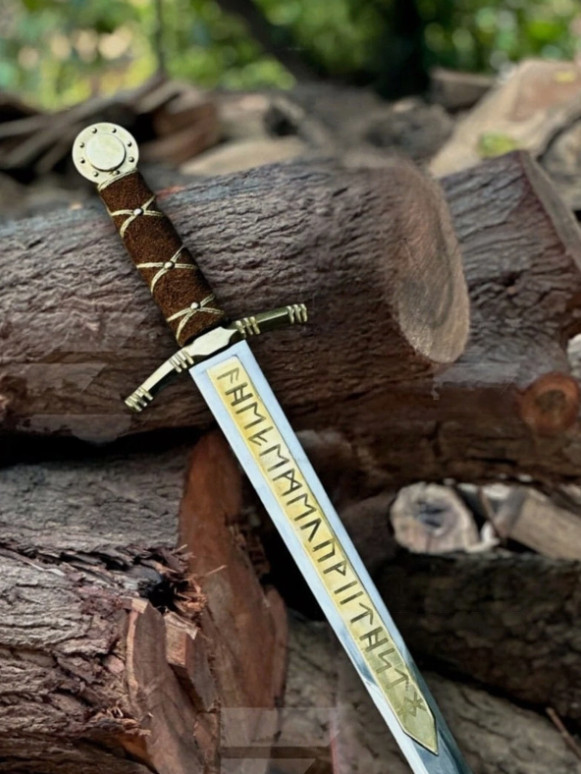 Handmade Merlin Excalibur Sword Cosplay King Arthur Knight Templar Sword
