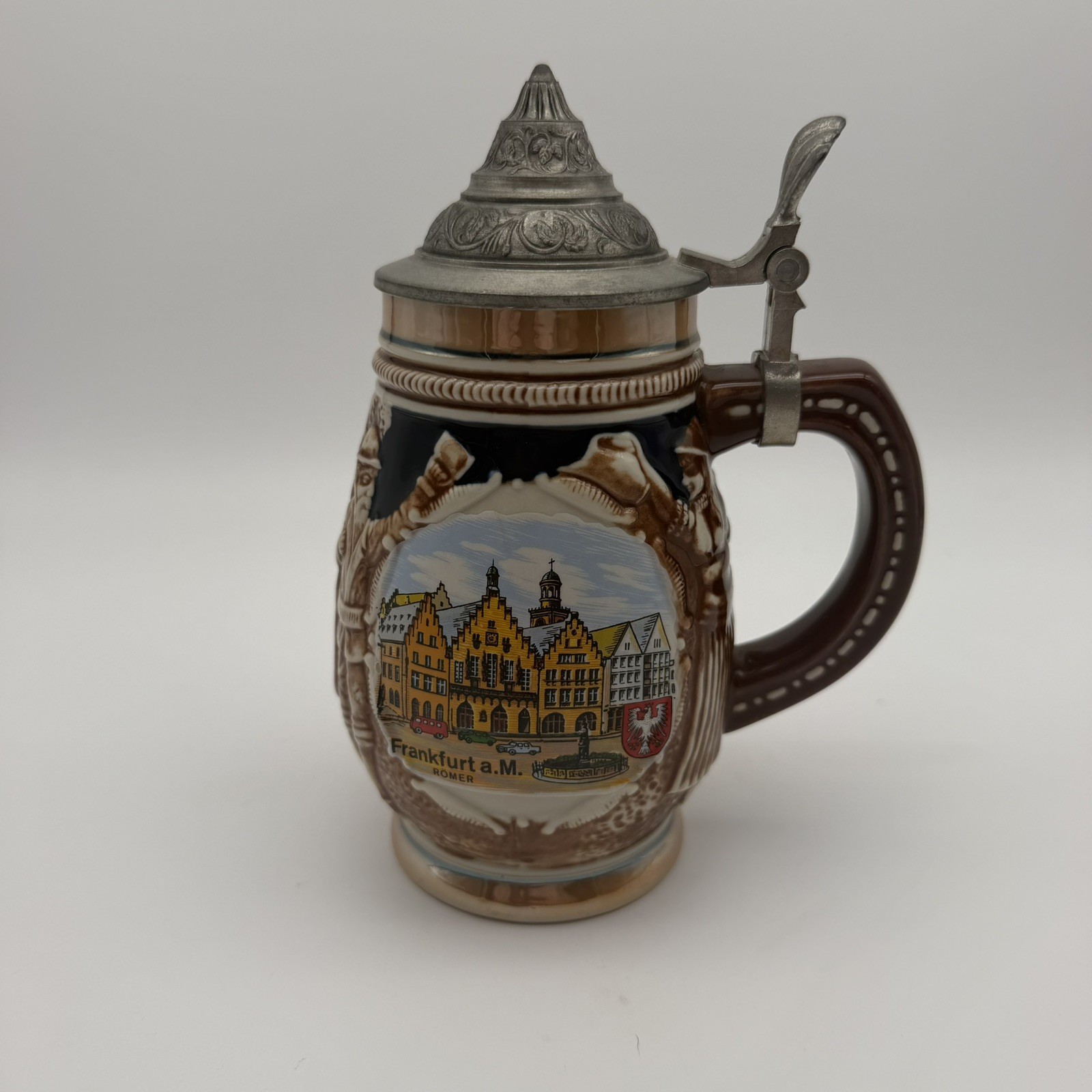 Vintage Frankfurt a.Main R'omer Barrel Stein from Frankfurt Germany 7