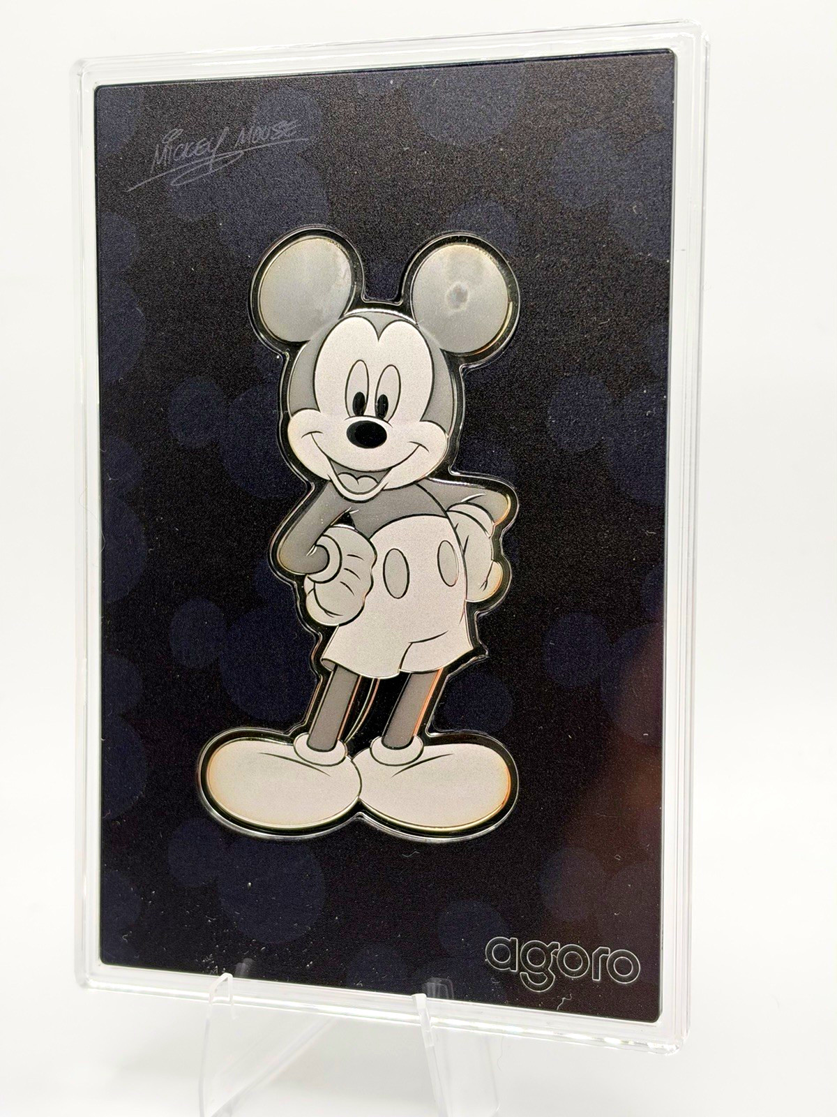 2025 Agoro Disney Mickey Mouse Tier 3 Fully Engraved Silver Collectible
