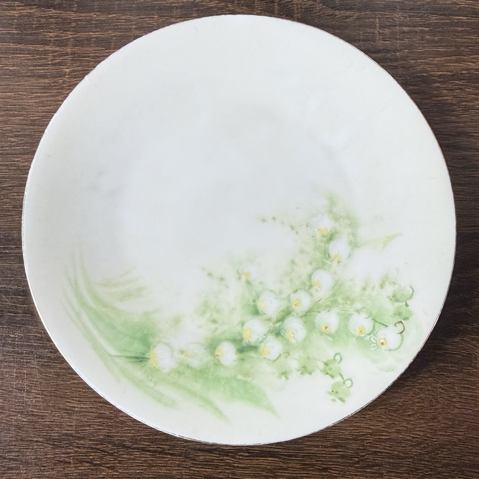 Vintage Favorite Bavaria 6” Porcelain Plate Lily of the Valley Floral EUC