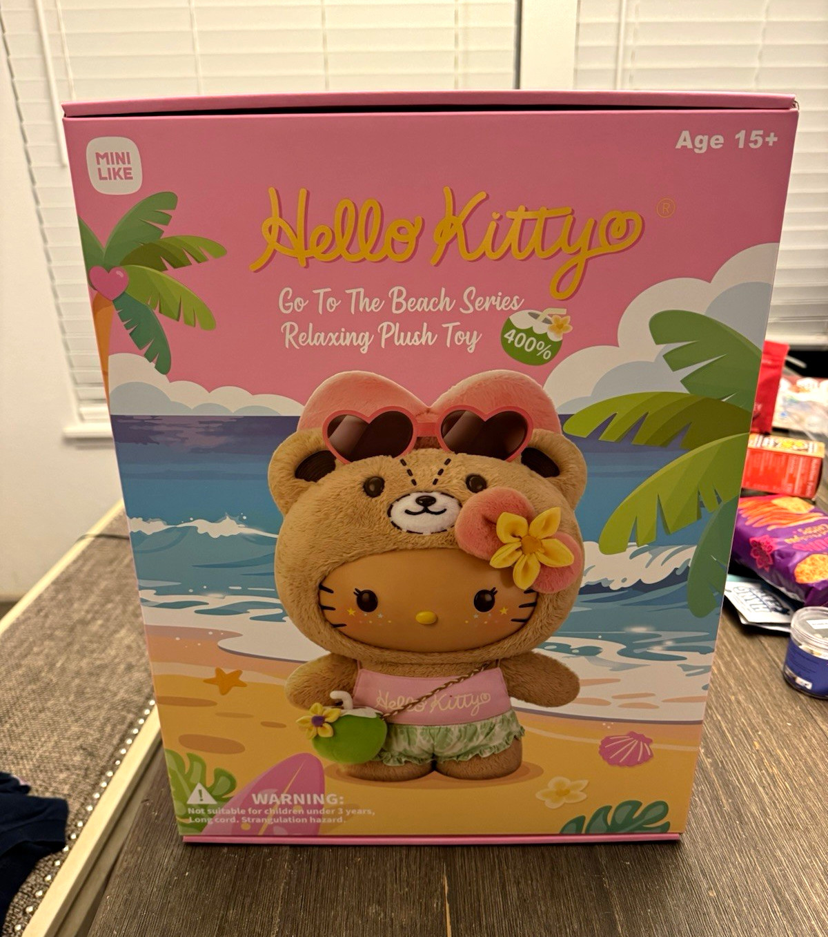 Hello Kitty Go To The Beach 400% Plush MINILIKE Hawaii Exclusive Launch NEW