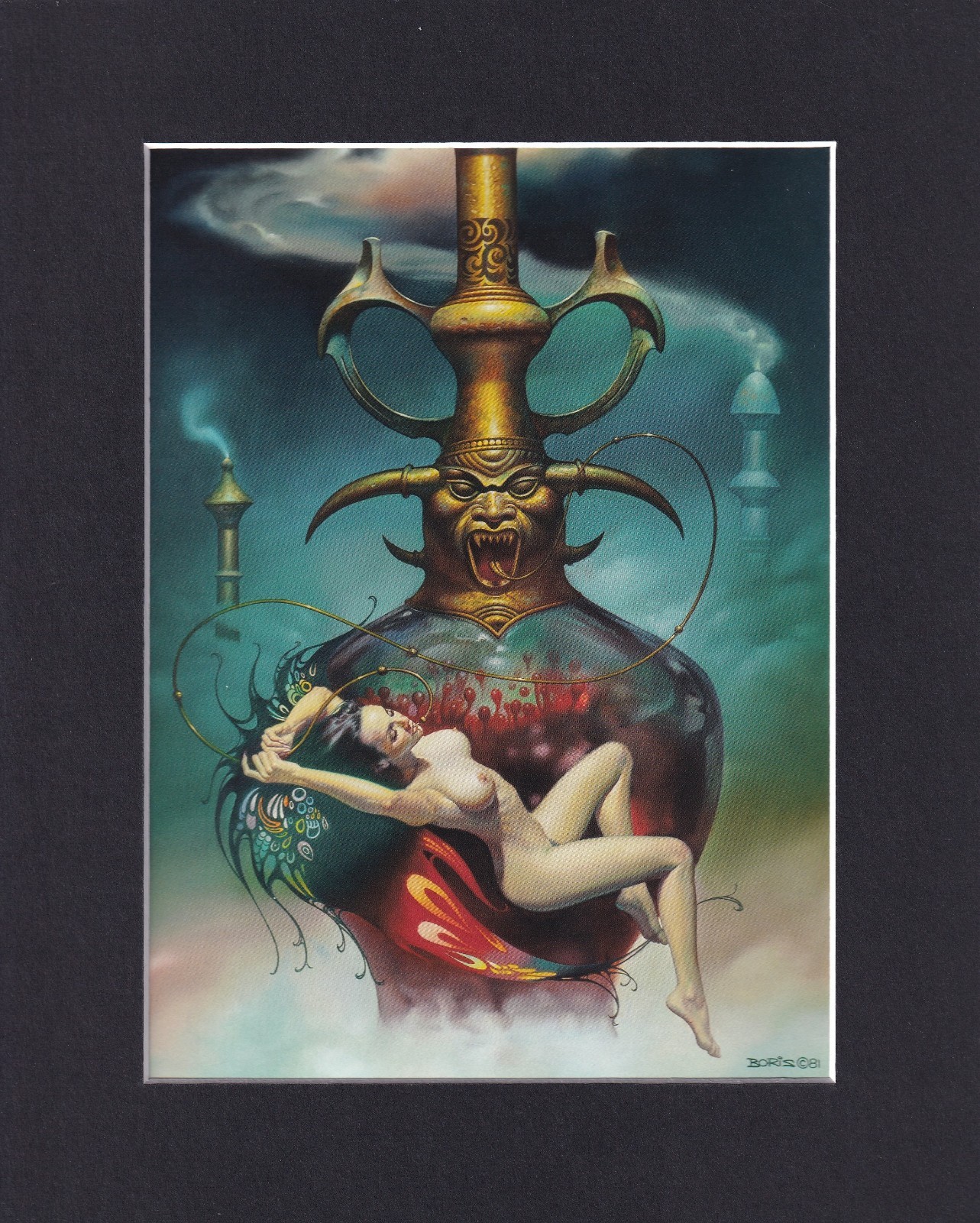8X10 Matted Print Picture Fantasy Art: Boris Vallejo, Dream 1982