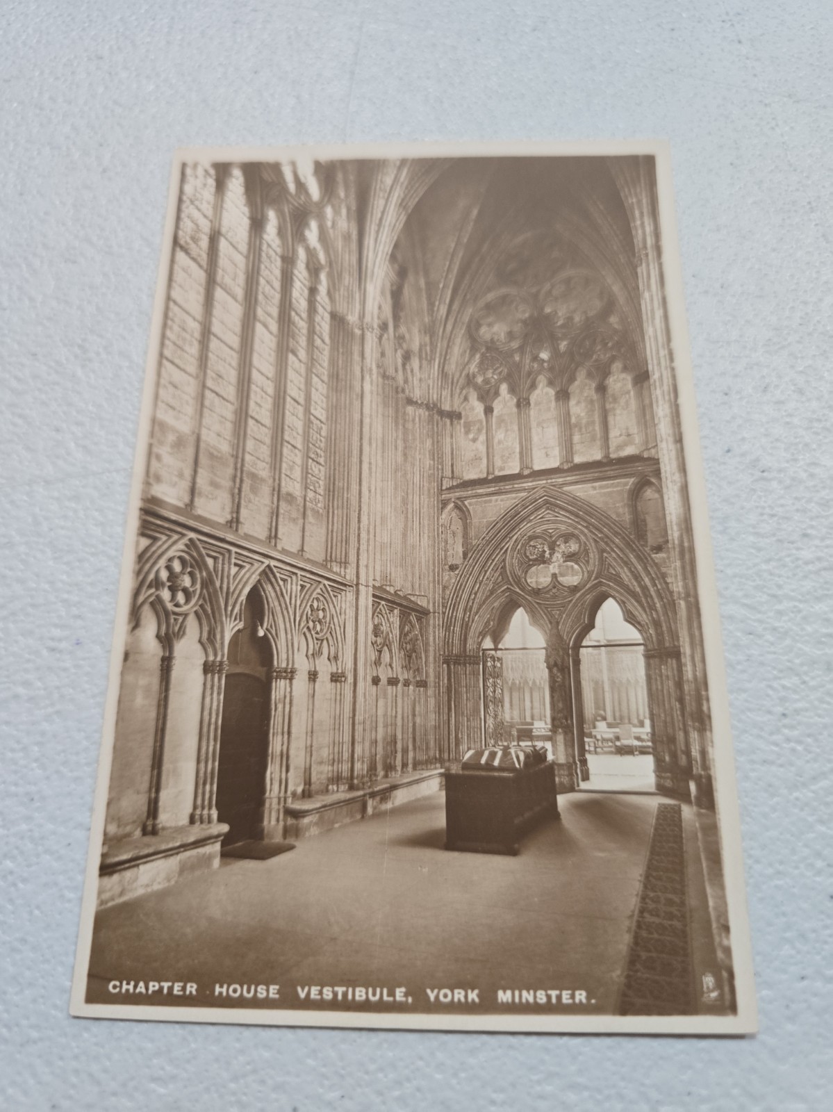 Vintage Postcard York Minster Chapter House England Rppc