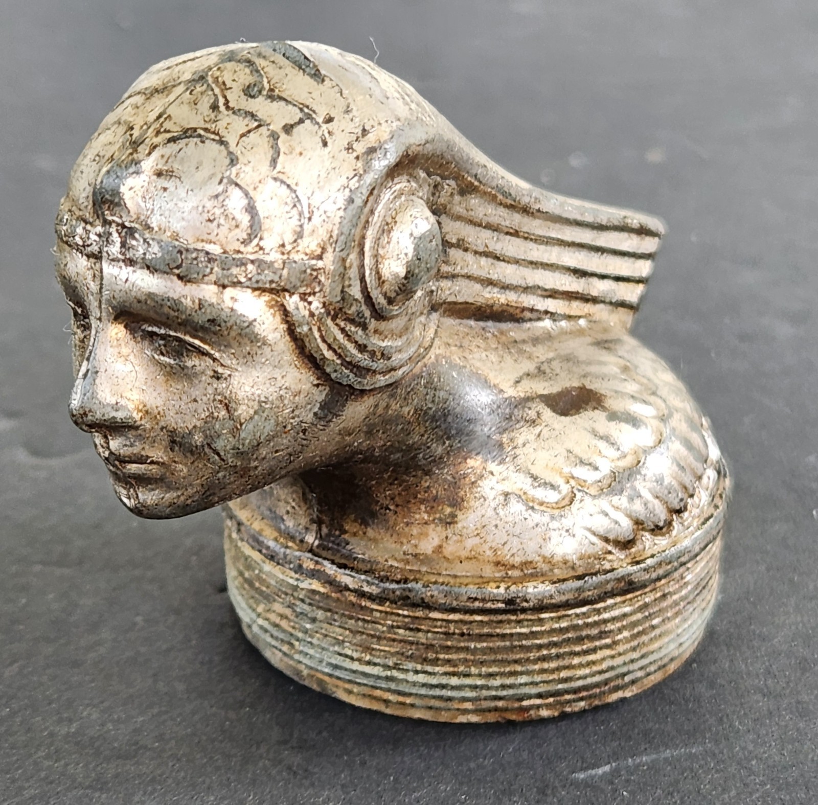 VERY RARE VINTAGE CLEOPATRA FORD MODEL T ACCESSORY RADIATOR MASCOT HOOD ORNAMENT