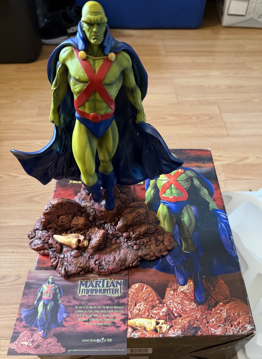 2005 Martian Manhunter Cold-Cast Statue DC Comics By Alex Ross LTD 119/1200