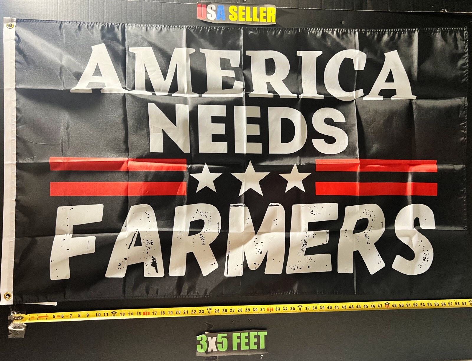 Farmers Flag FREE USA SHIP anfb Trump America Farm Beer Man Cave USA Sign 3x5'