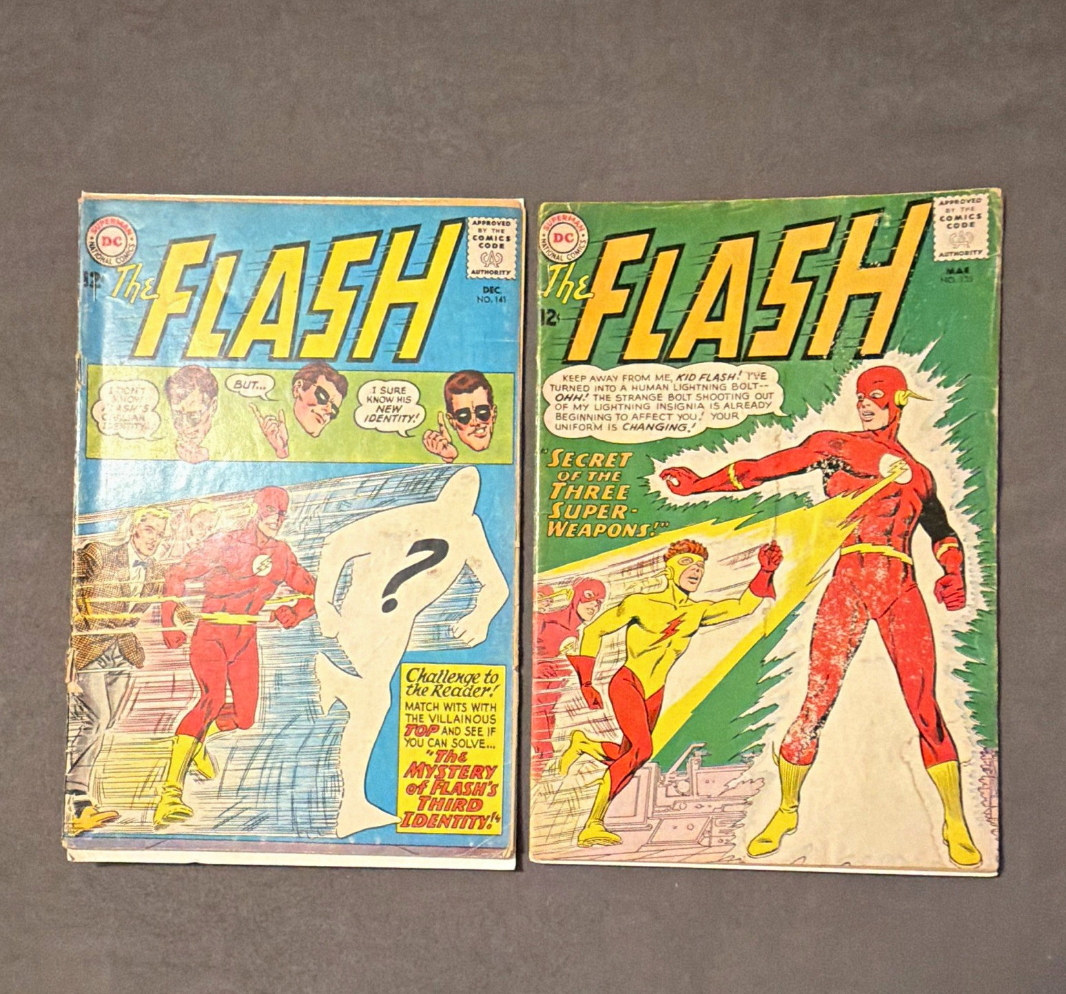 DC Comics The Flash #141/135 Silver Age John Broome Carmine Infantino Lot