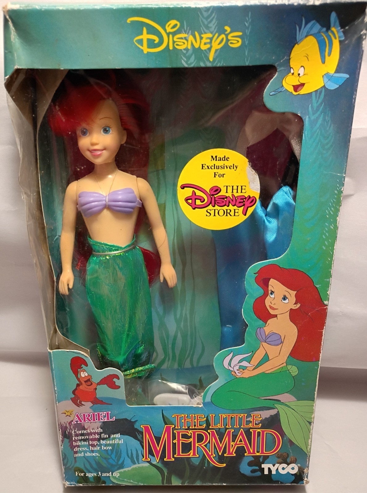 VTG 90s Disney\'s The Little Mermaid Ariel TYCO 10\