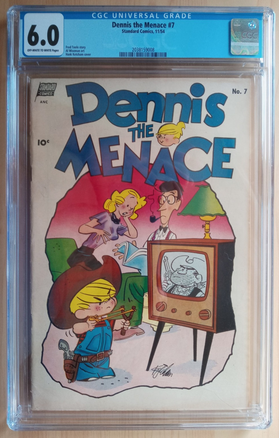 DENNIS THE MENACE #7 CGC 6.0 (Standard Comics Nov 1954) Hank Ketcham Al Wiseman