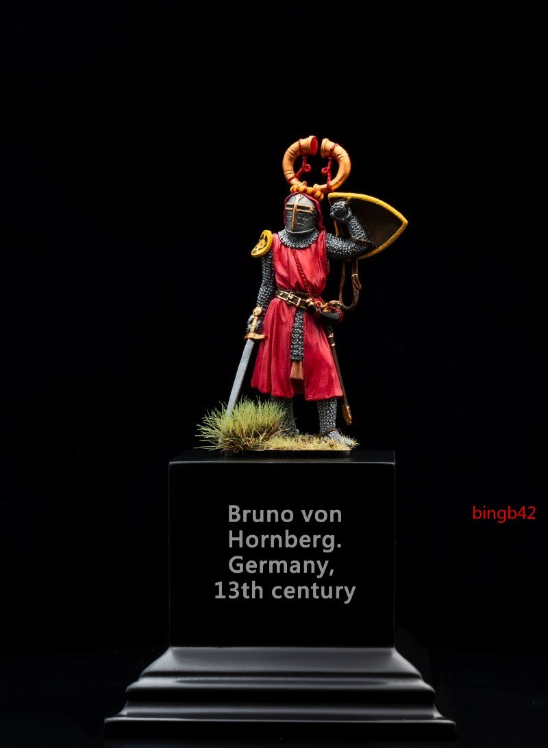 1/32 Medieval European Minnesinger Knight Order Soldier Figure Statue Gift Toy