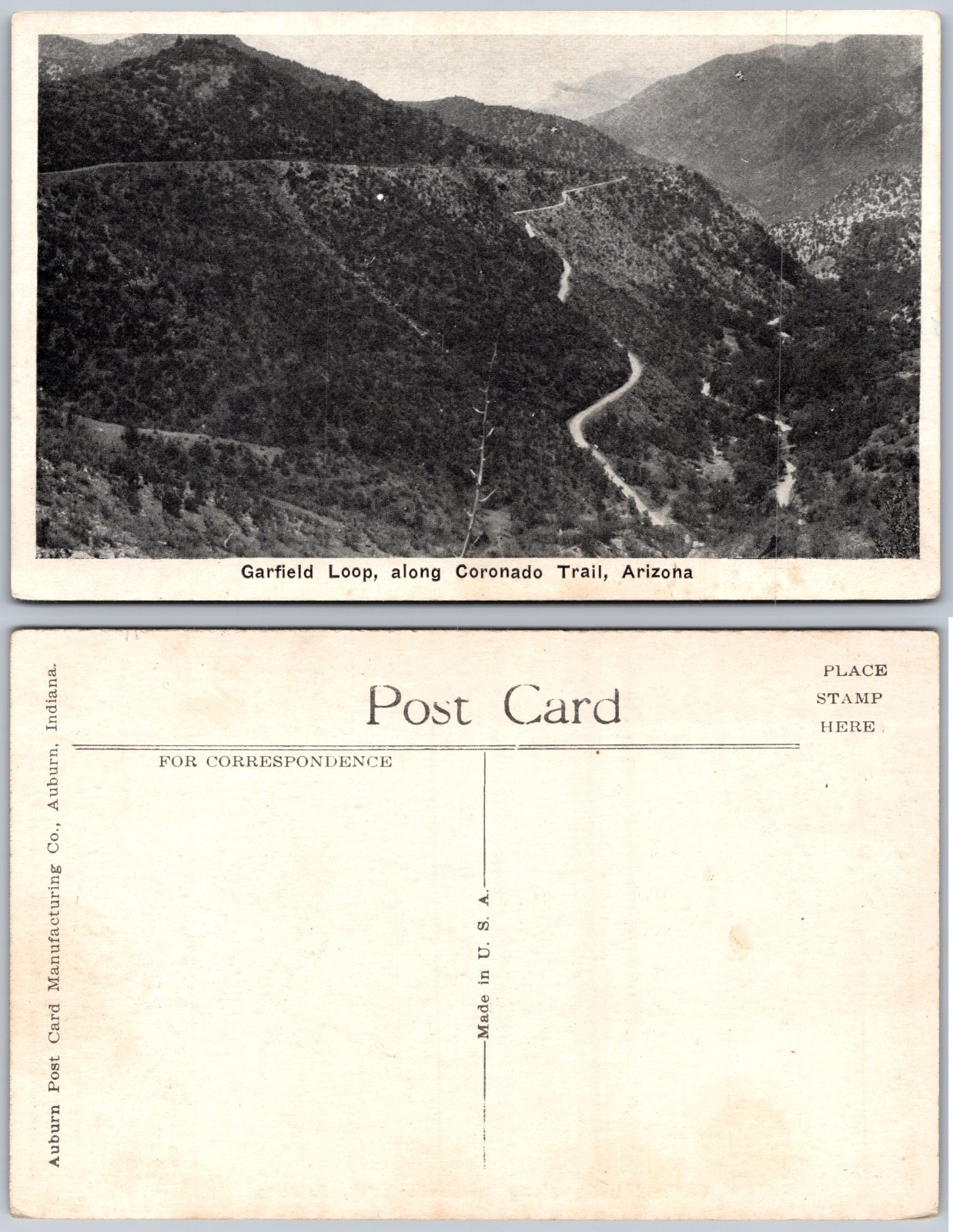 Garfield Loop Coronado Trail Arizona Postcard