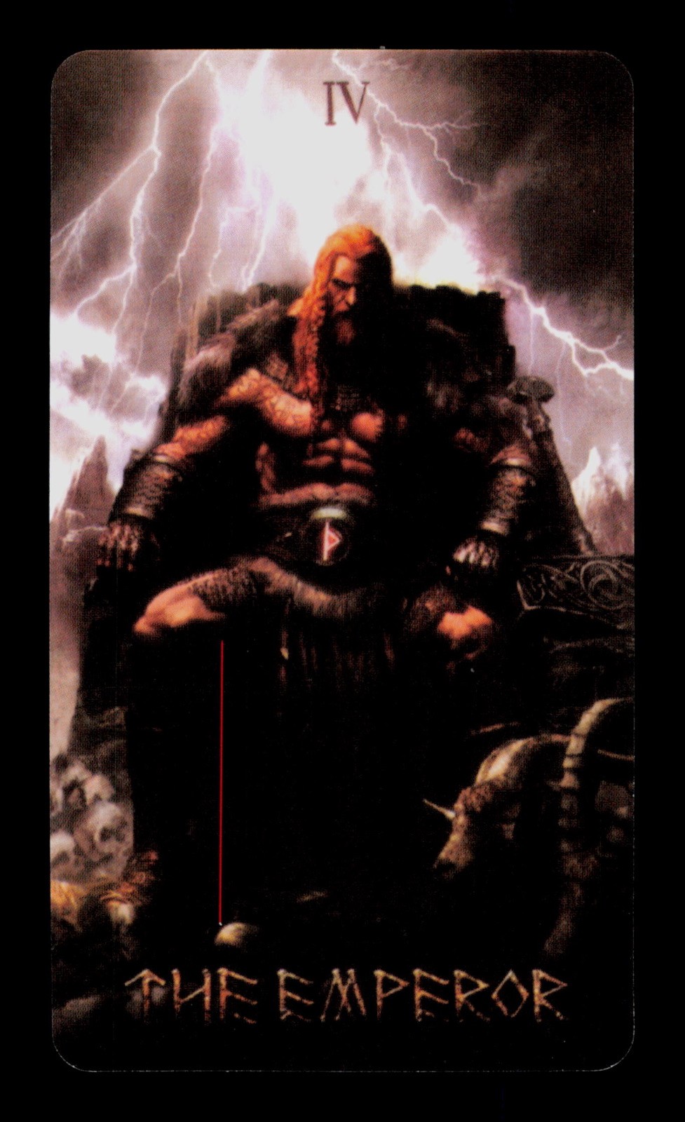 The Emperor Norse Mythology Runic Tarot Card Single