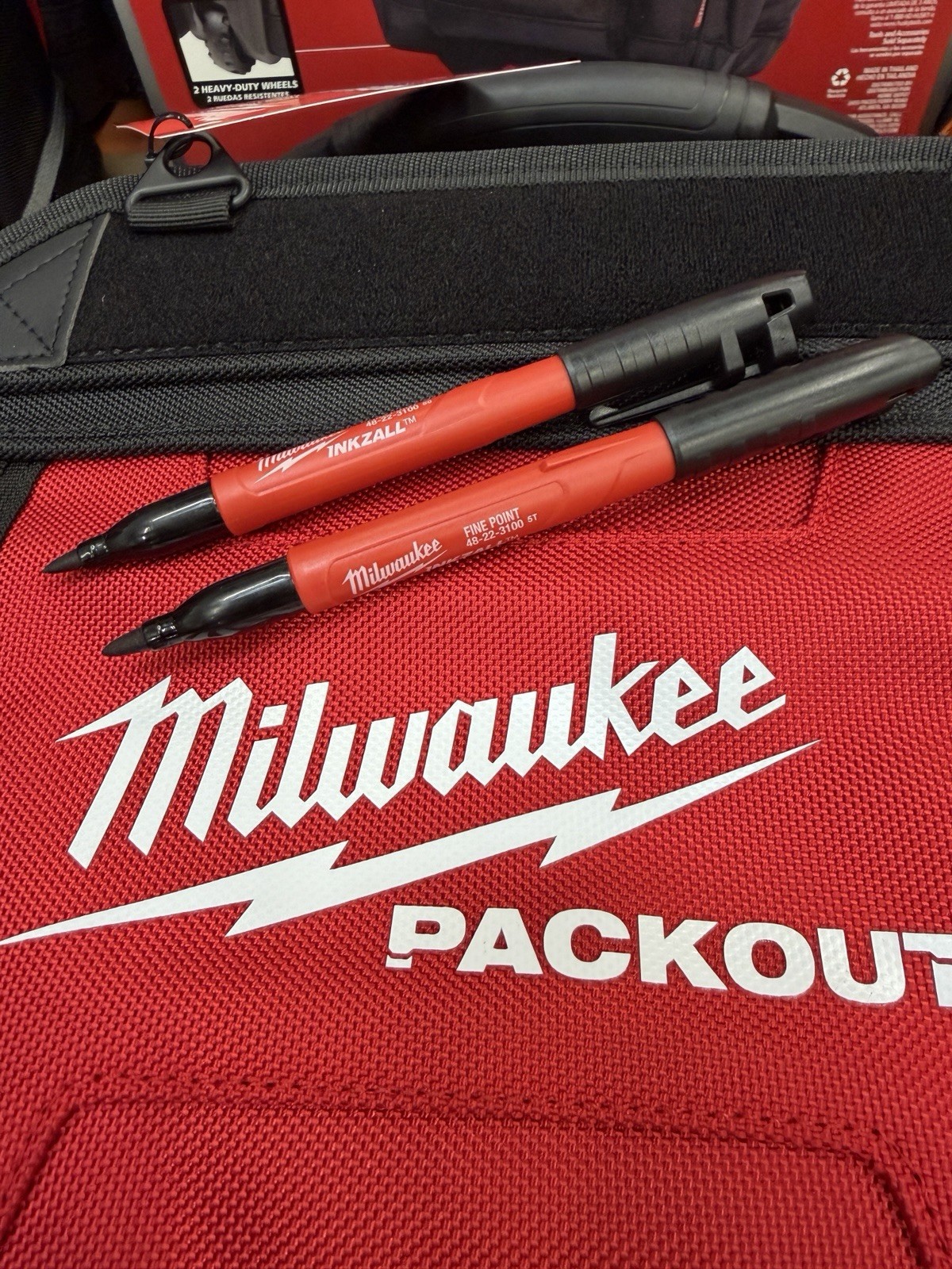 2 Milwaukee EDC Tactical / Sharpie pens with G10 point  NON Metallic