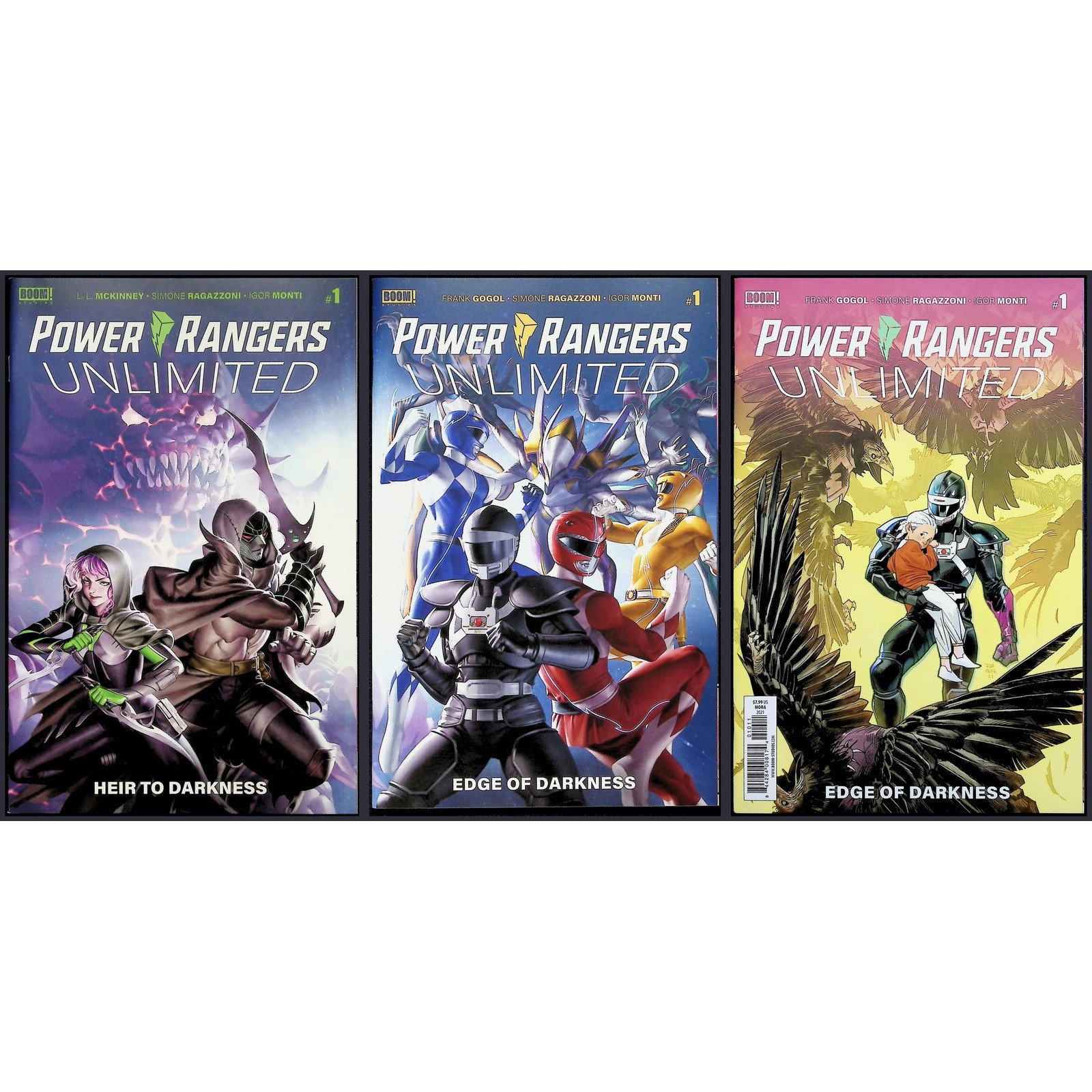 Power Rangers Unlimited 3X Comic Lot #1 1 1st Dark Specter Phantom Ranger Boom