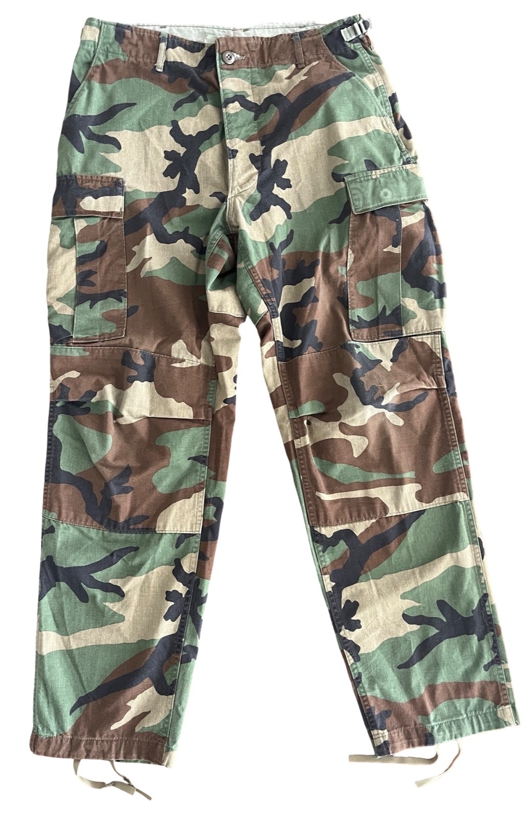 Vintage US Army BDU Combat Trousers M-81 Woodland Camo MEDIUM REGULAR 1983 Dated