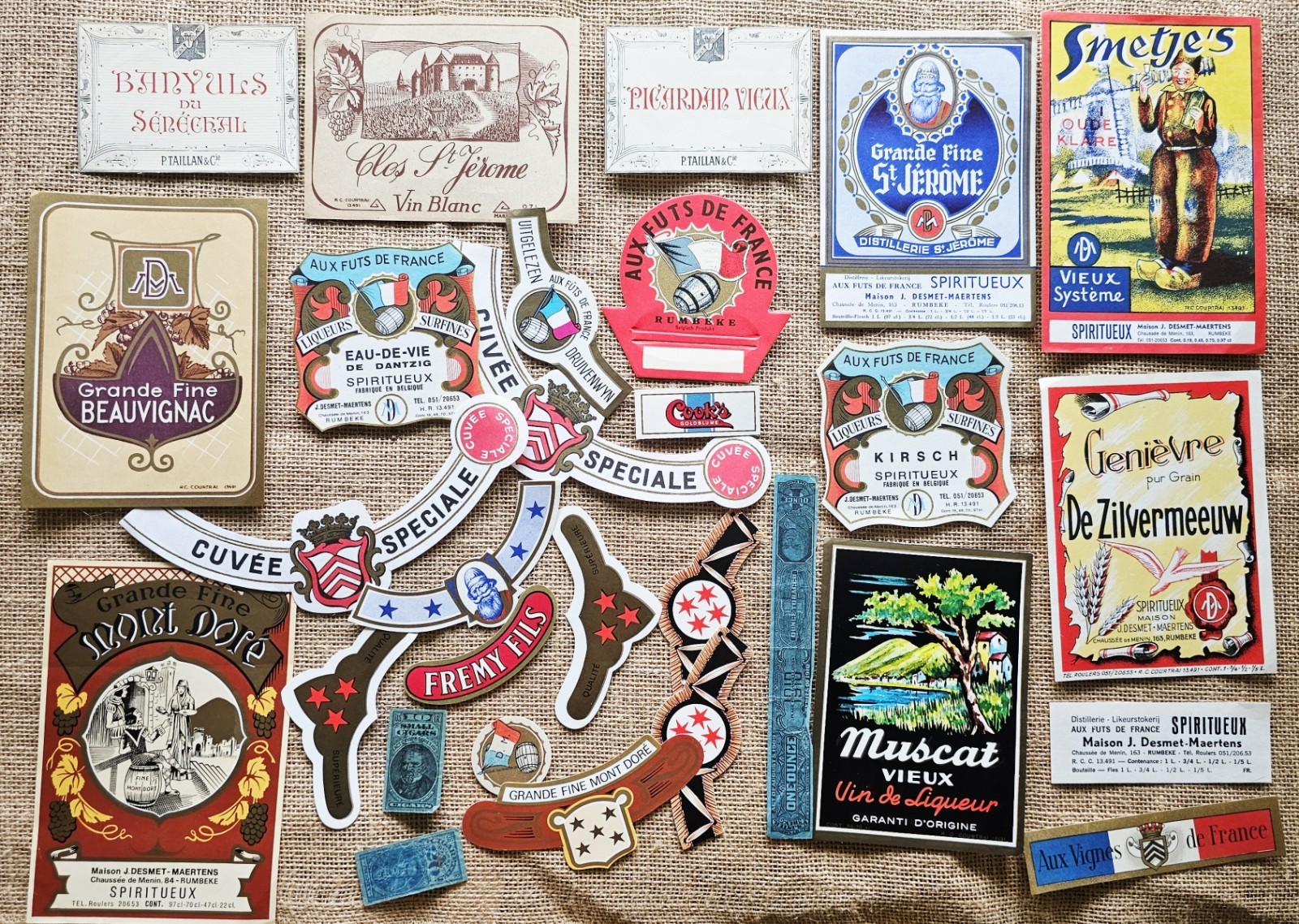 16 Vintage New Beer Bottle Labels Schoenling, King Kullen, Fitgens, Kochs. .