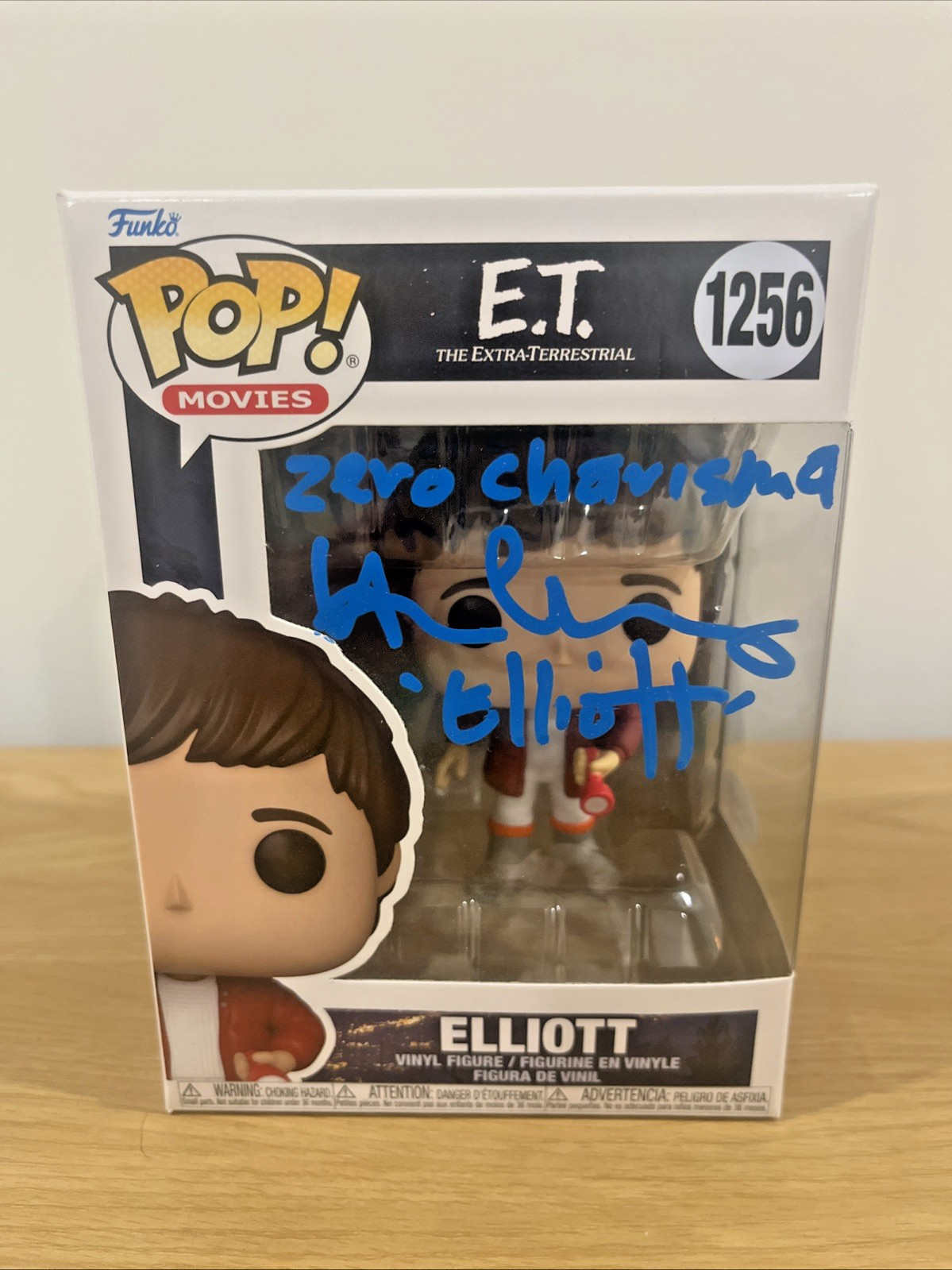 Henry Thomas Elliott & E.T. #1256 Signed Funko Pop ACOA Certified Autograph