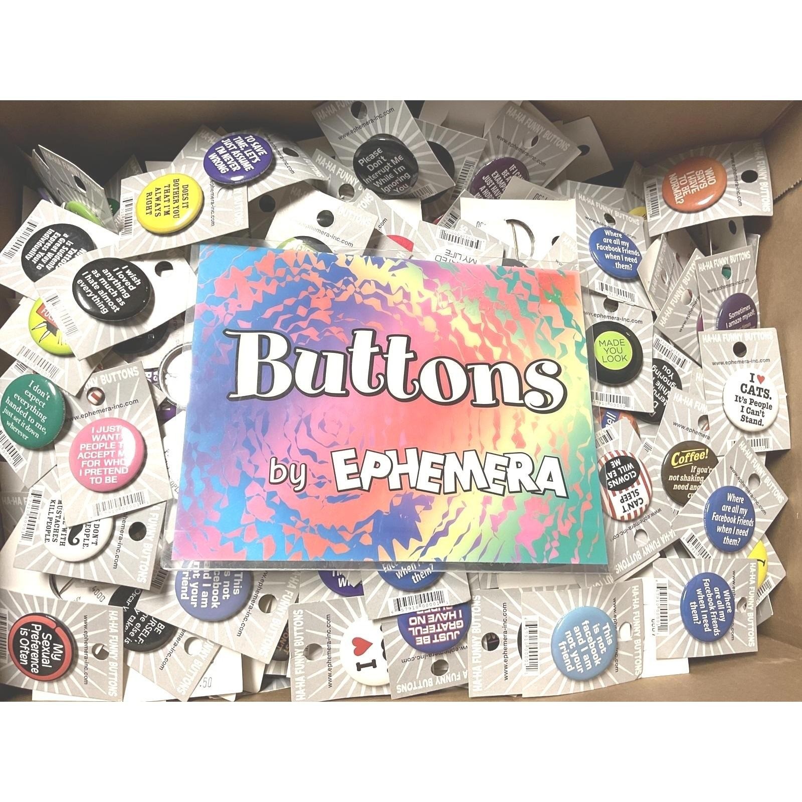 Ephemera Inc. HA-HA Funny Pinback Buttons 1.25\
