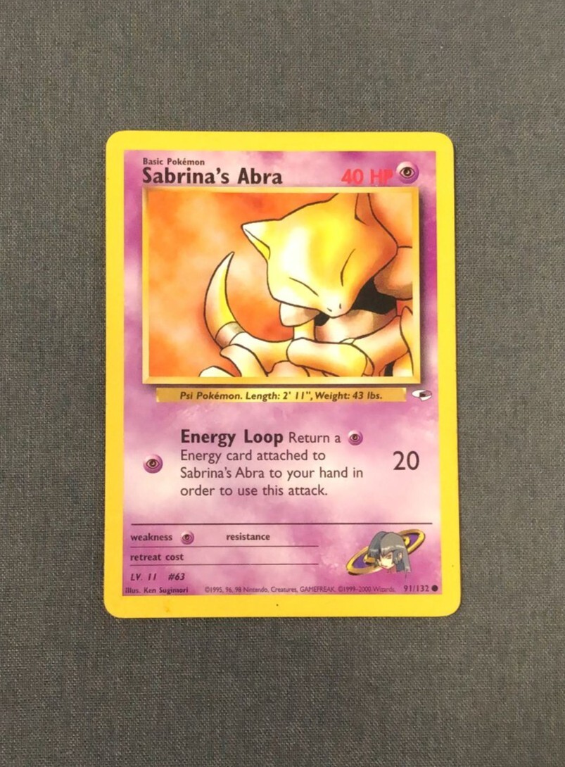 Sabrina\'s Abra 91/132 Shy Dragon - POKÉMON GYM HEROES - English MINT