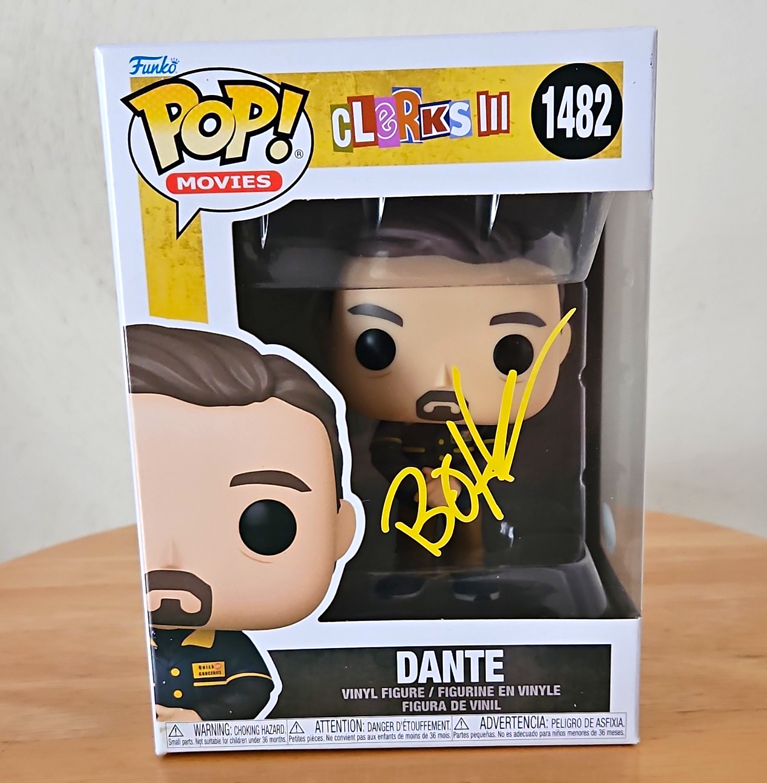 Brian O'Halloran Signed Clerks III Dante #1482 Funko JSA WGC005122