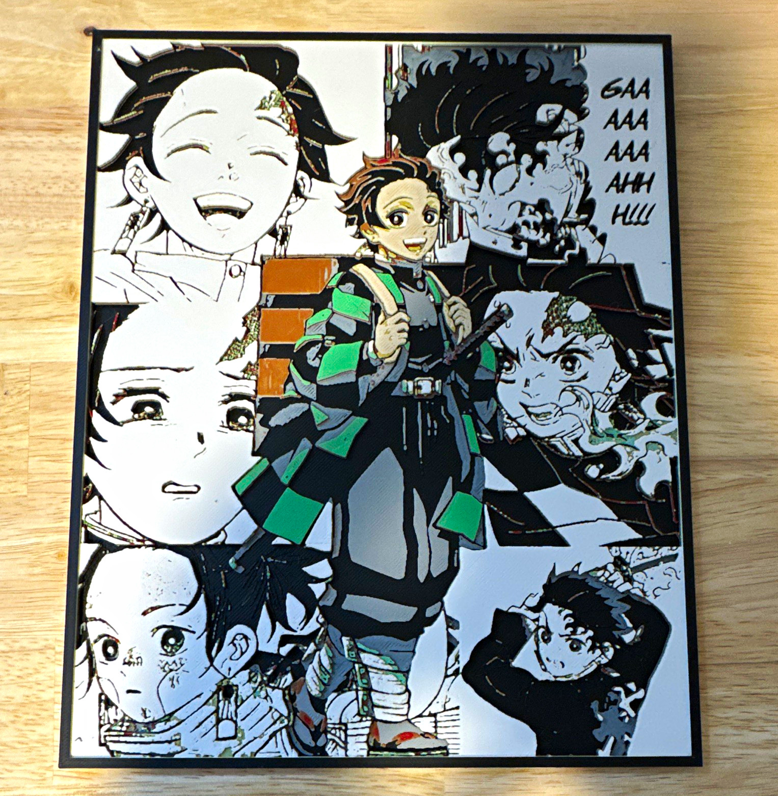 Aniplex Demon Slayer Kimetsu no Yaiba Tanjiro Kamado Framed Art Print