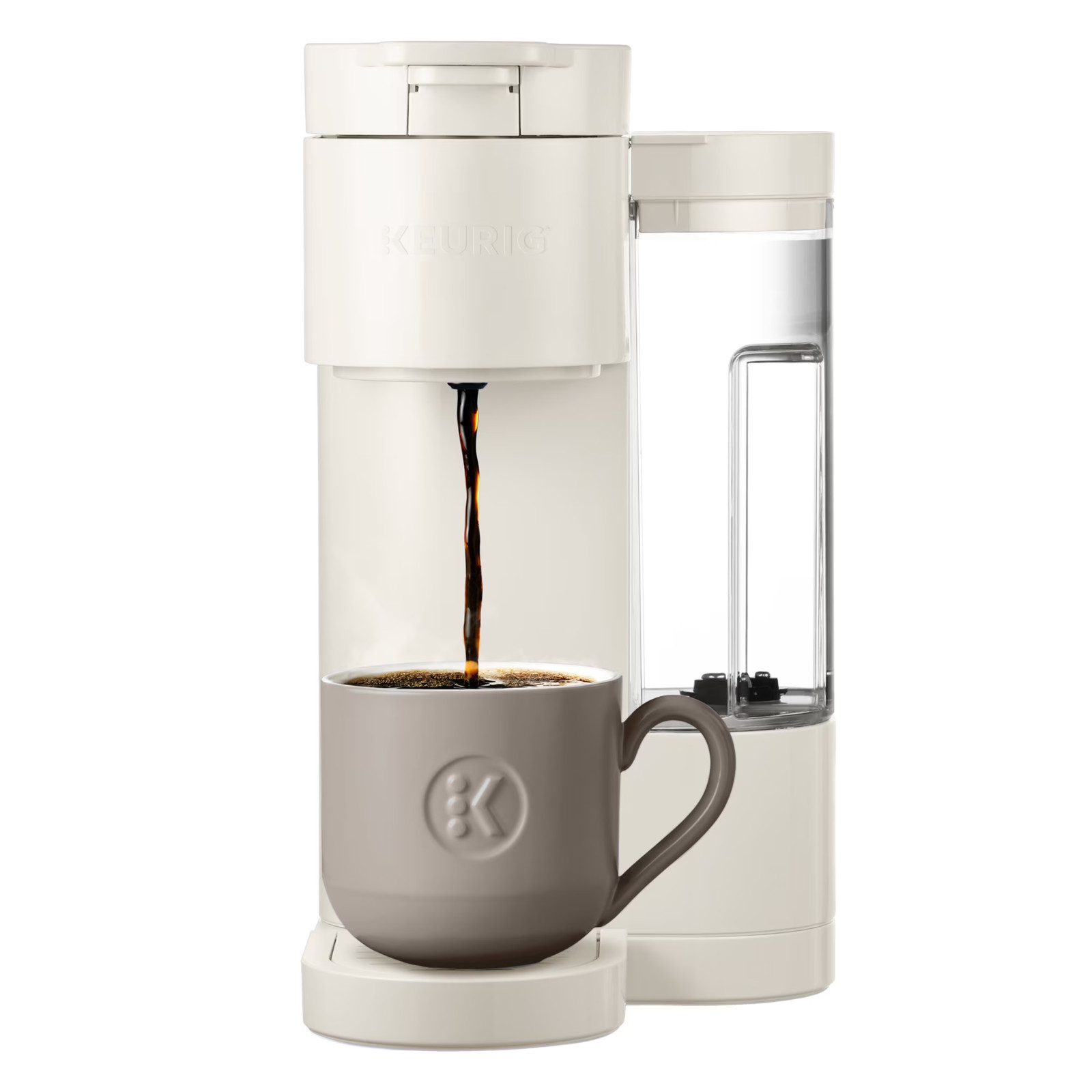 Keurig K-Express Essentials Warm Stone Single-Serve K-Cup Pod Coffee Maker