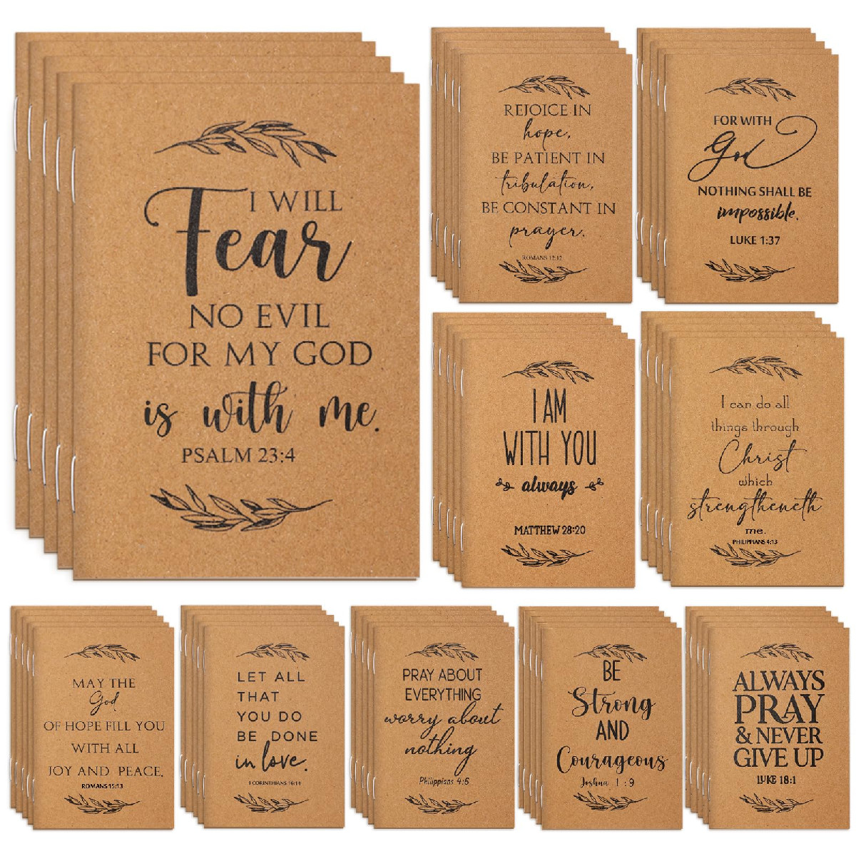 Kosiz 200 Pcs Fathers Day Christian Gift Bible Verse Journal Christian