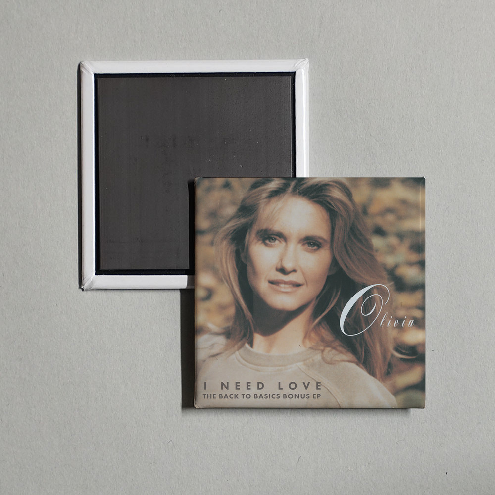 Olivia Newton-John - I Need Love The Back To Ba Album Cover Locker Fridge Magnet