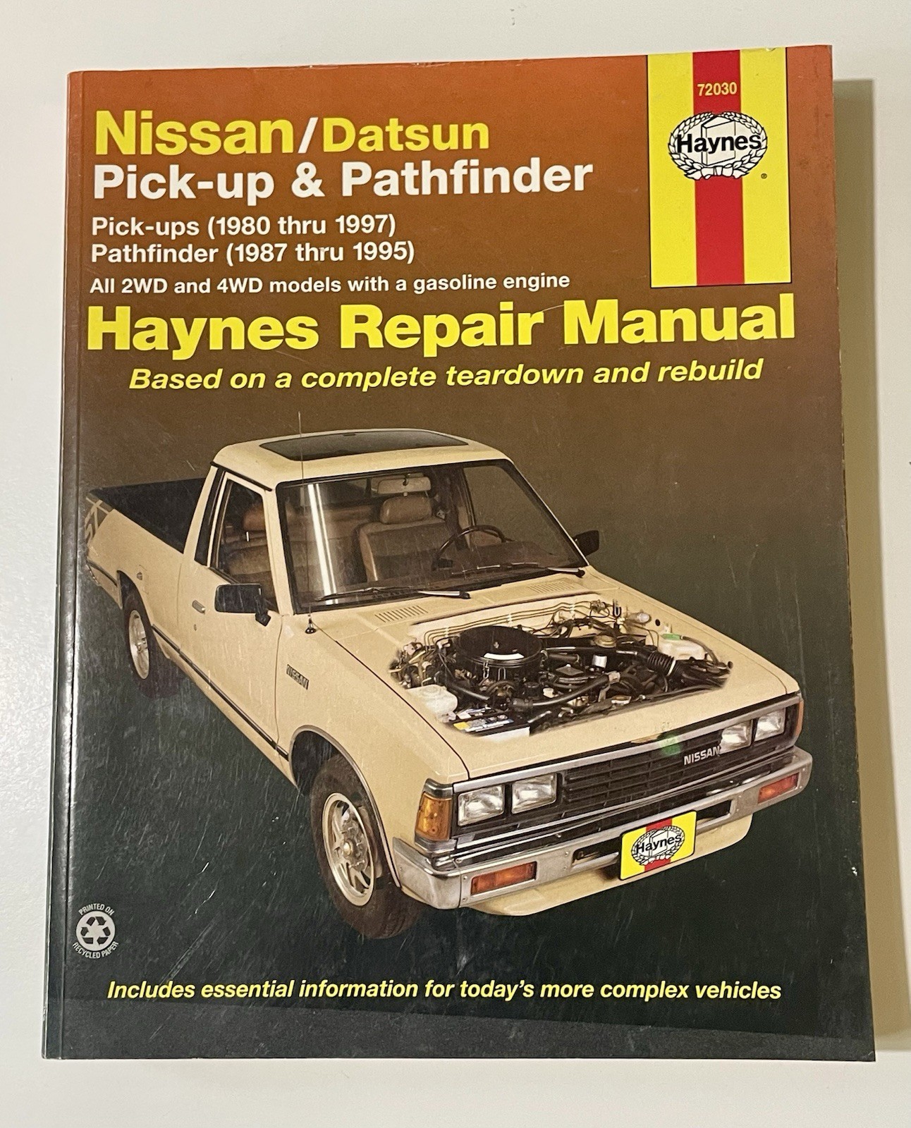 Haynes Nissan Datsun Pickup Pathfinder Repair Manual 1980-1997 72030 Gasoline