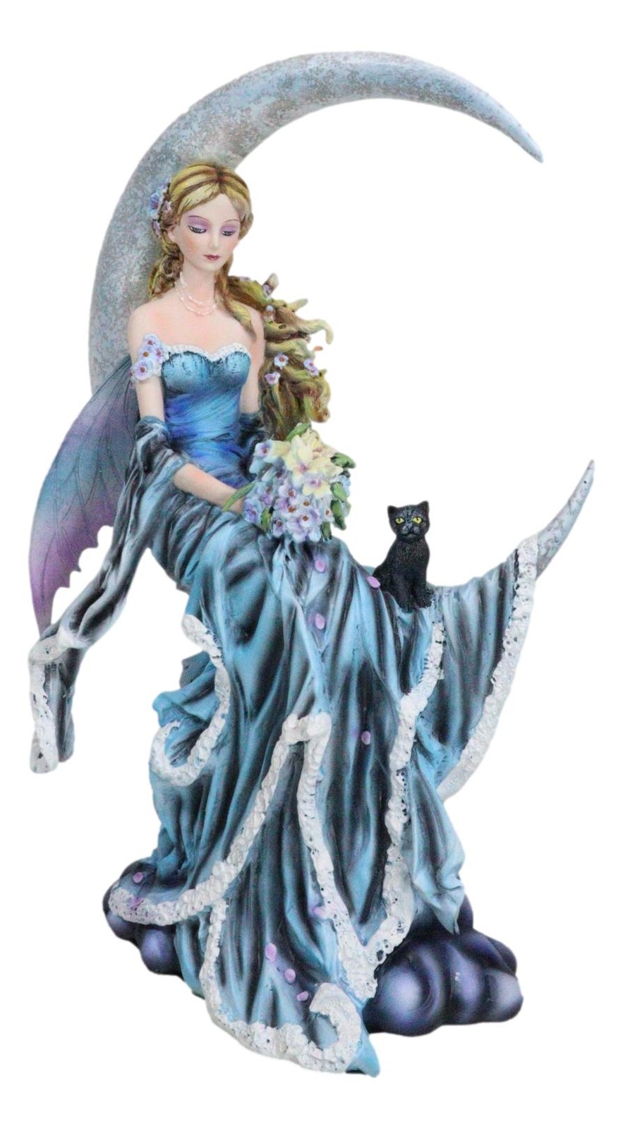 Ebros Large Celestial Moon Water Elemental Fairy Statue 11